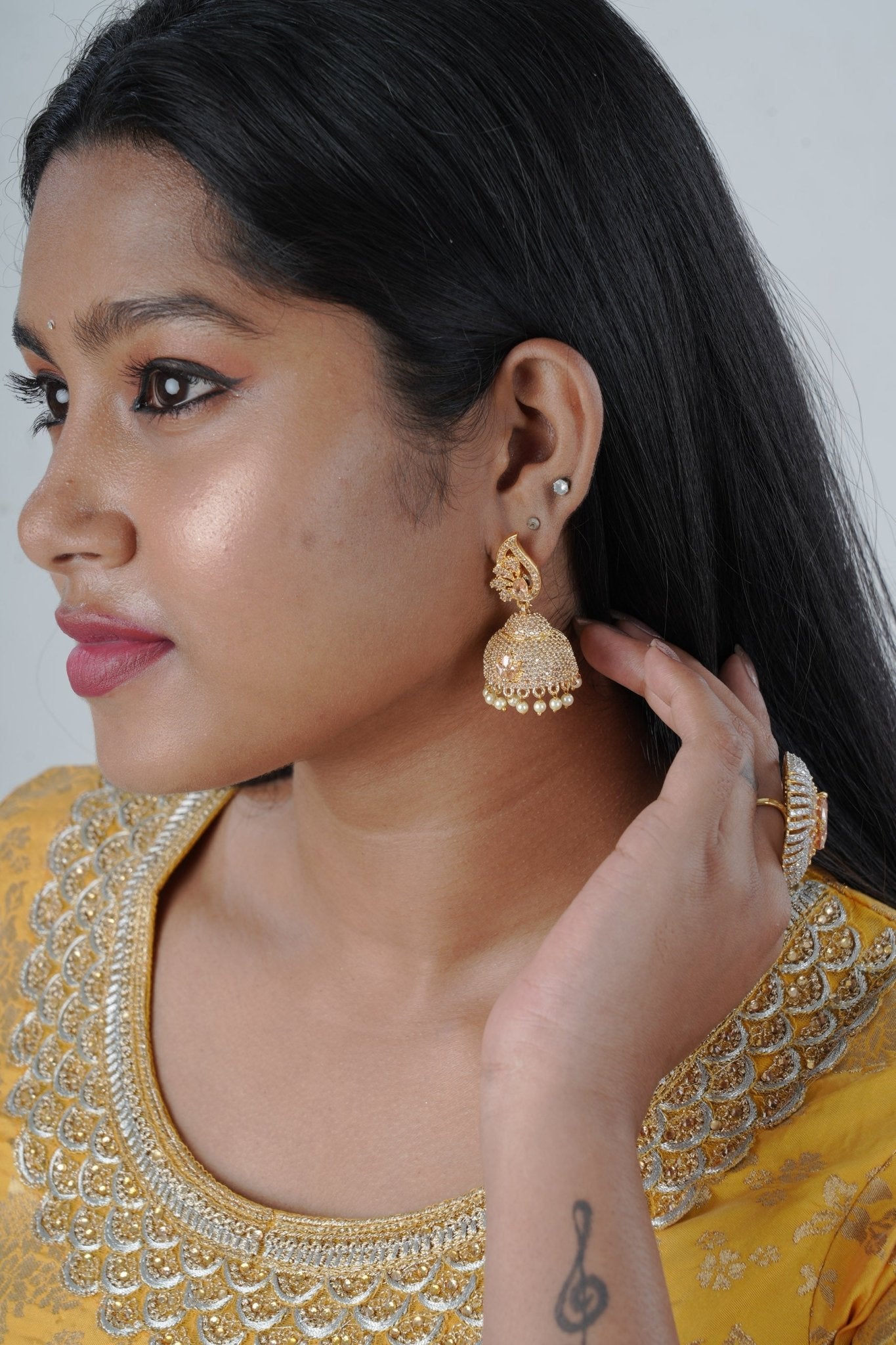 Elegant Embroidered Kurti Salwar Kameez with Matching Dupatta KURTI JCS Fashions