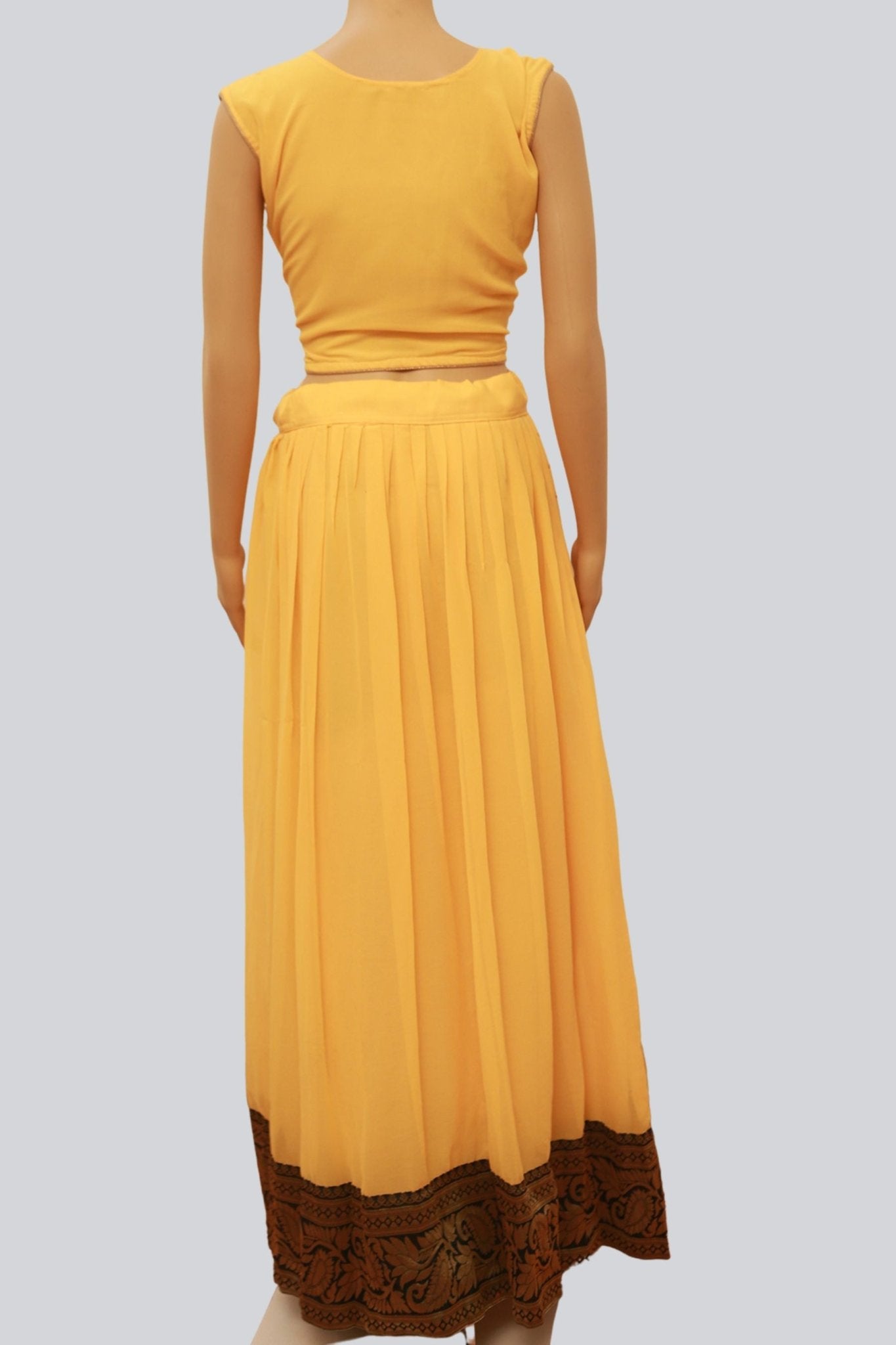 Elegant Georgette Material Crop Top Lehenga For Women LEHENGA JCS Fashions