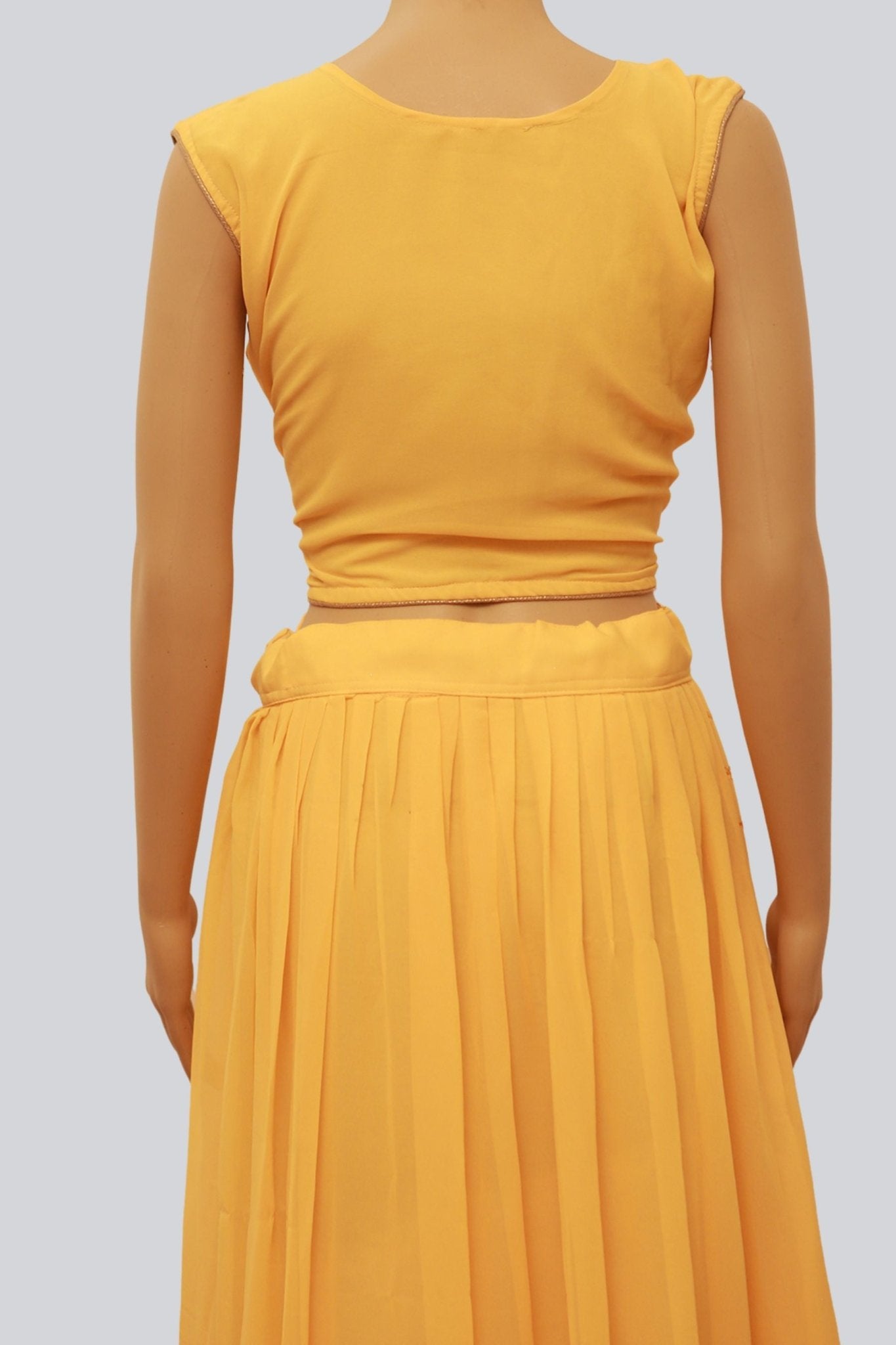 Elegant Georgette Material Crop Top Lehenga For Women LEHENGA JCS Fashions