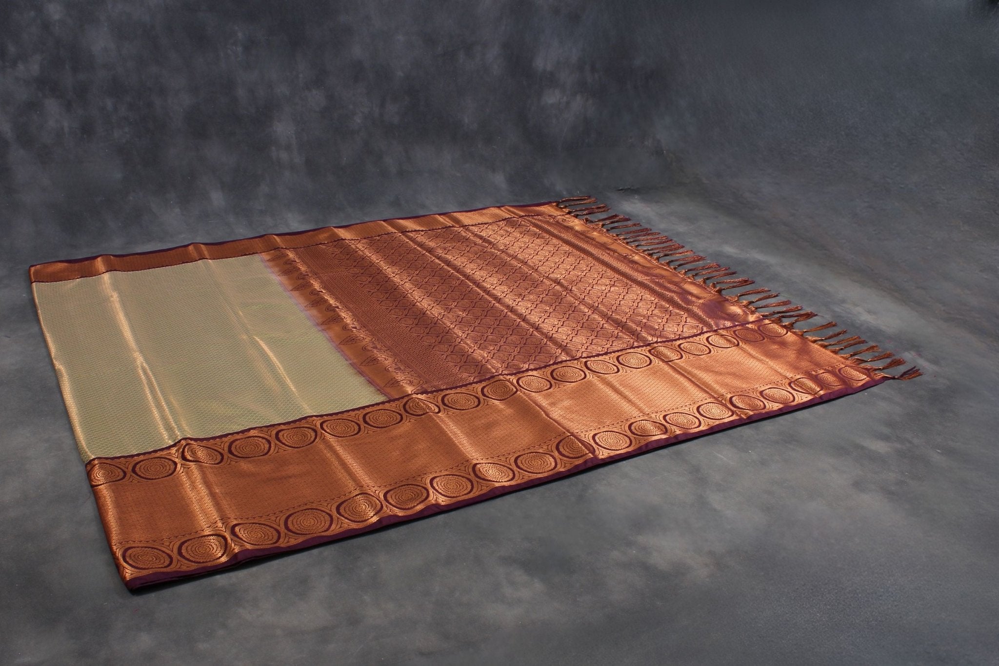 Elegant Kanchipuram Silk Saree with Grand Pallu and Full-body Butties Saree JCS Fashions