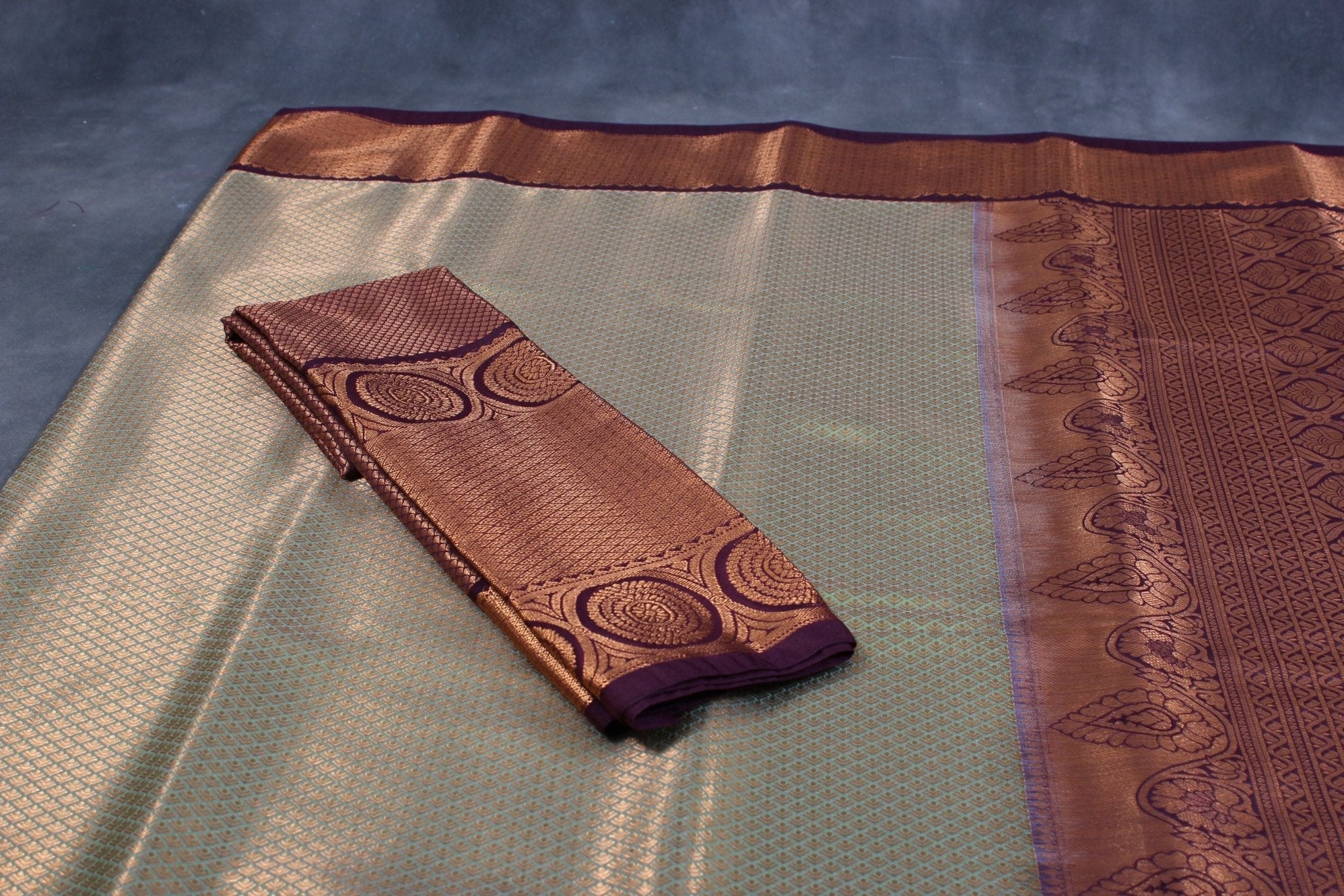 Elegant Kanchipuram Silk Saree with Grand Pallu and Full-body Butties Saree JCS Fashions