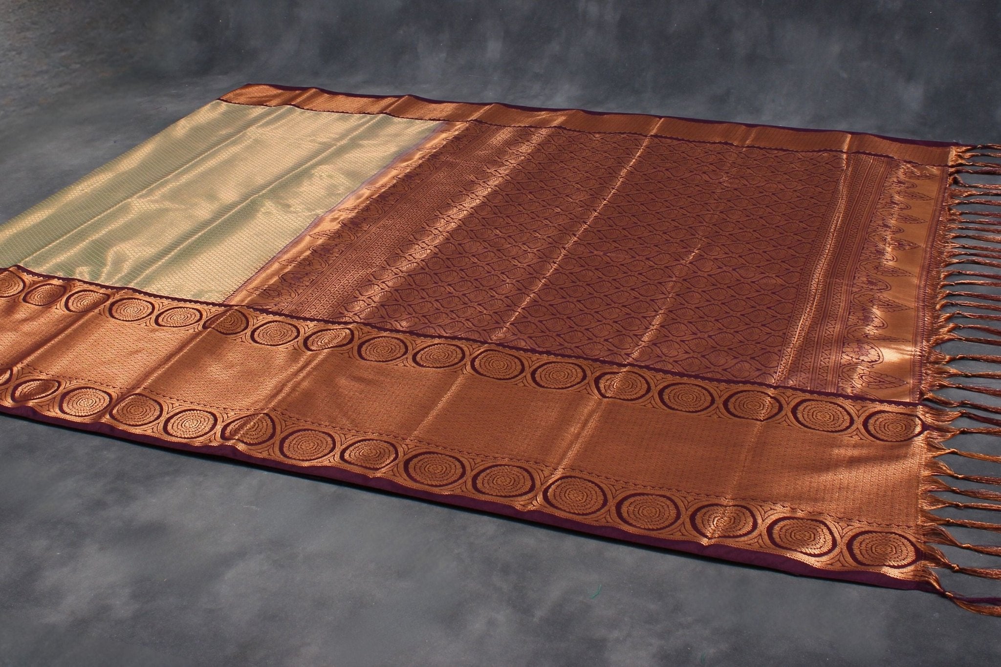 Elegant Kanchipuram Silk Saree with Grand Pallu and Full-body Butties Saree JCS Fashions