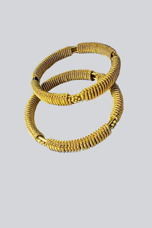 Silver Matte Finish Bangle/Kada - Traditional Meets
