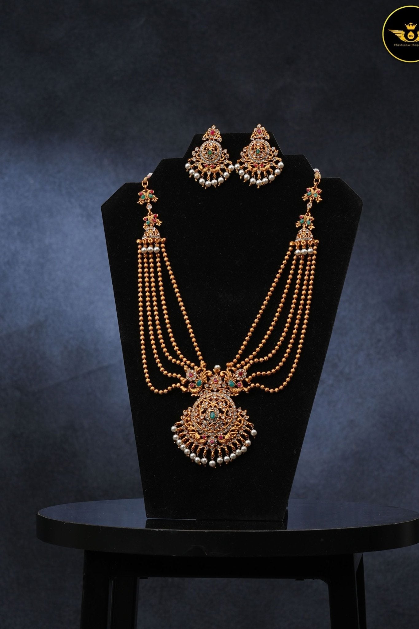 Elegant Matte Finish Jewelry Set – Timeless Ethnic Accessory Jewelry JCS Fashions Matte finish