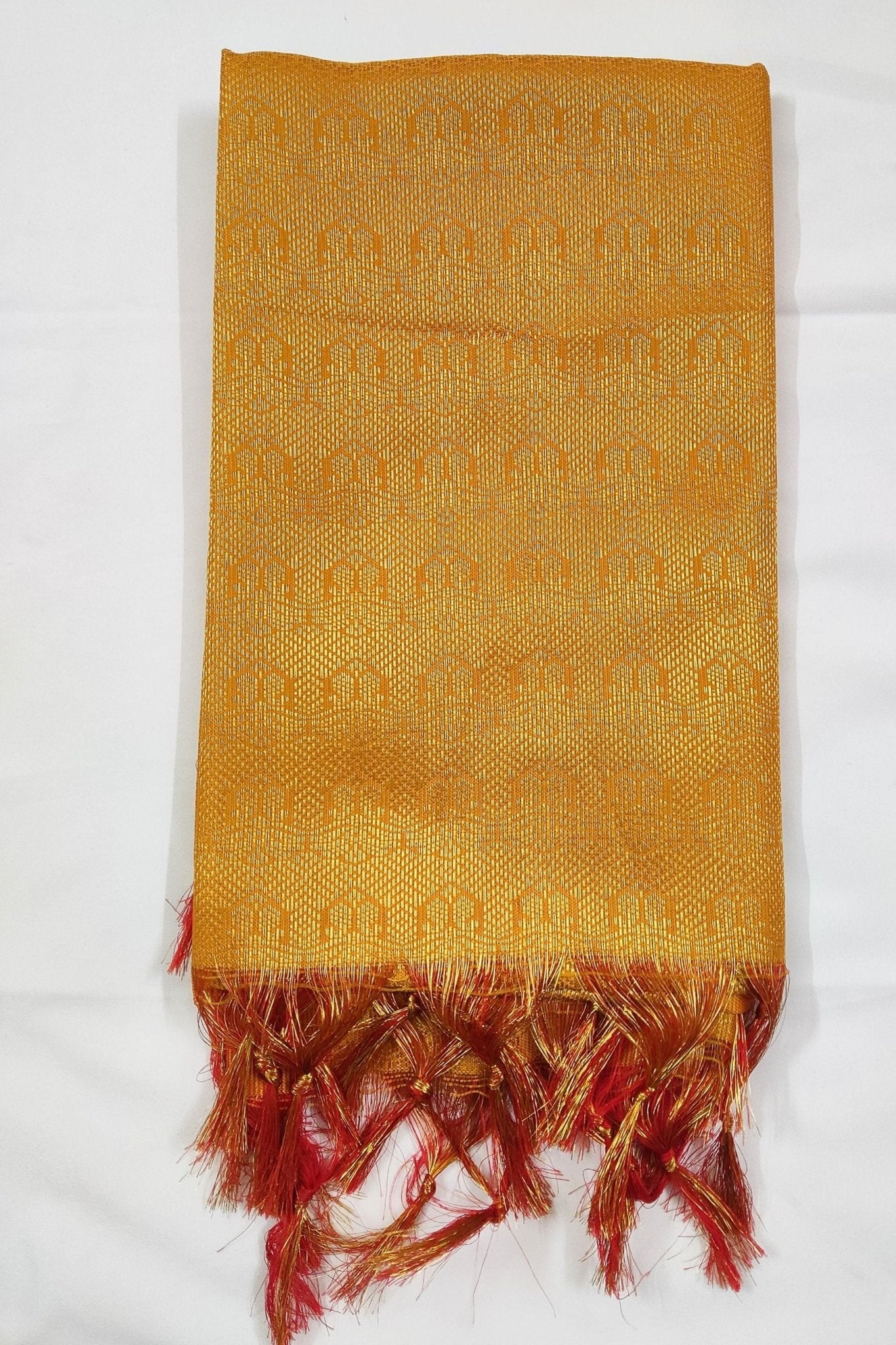 Elegant Ponnadai Shawl by JCSFashions - Blend of Tradition and Style Shawl JCS Fashions Yellow 2 meters