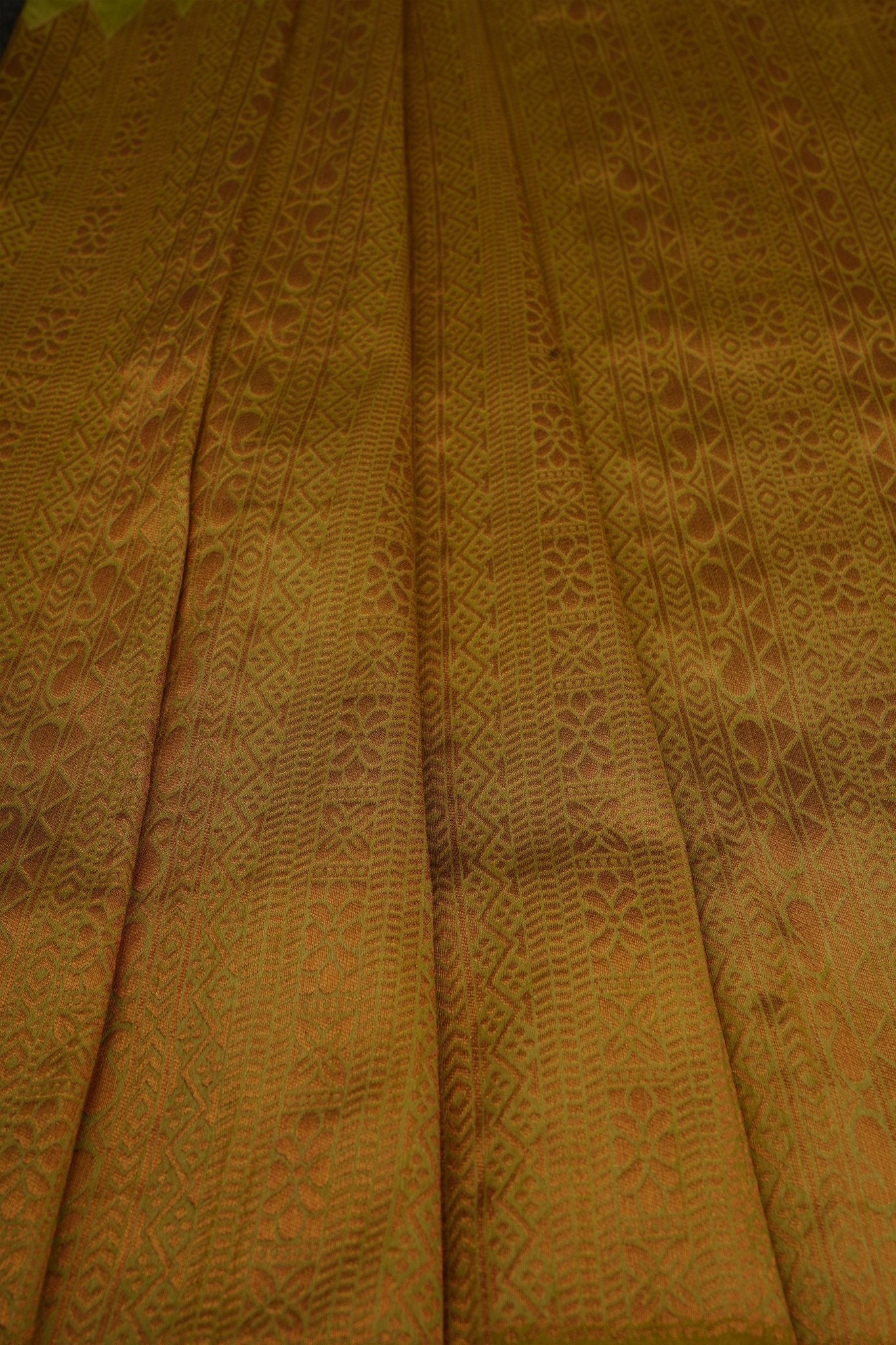 Elegant Rising Border Kanchipuram Semi-Silk Saree in Pista Green Saree JCS Fashions