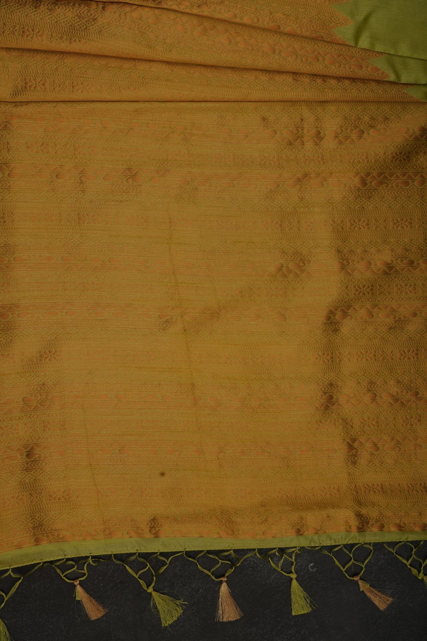 Elegant Rising Border Kanchipuram Semi-Silk Saree in Pista Green Saree JCS Fashions