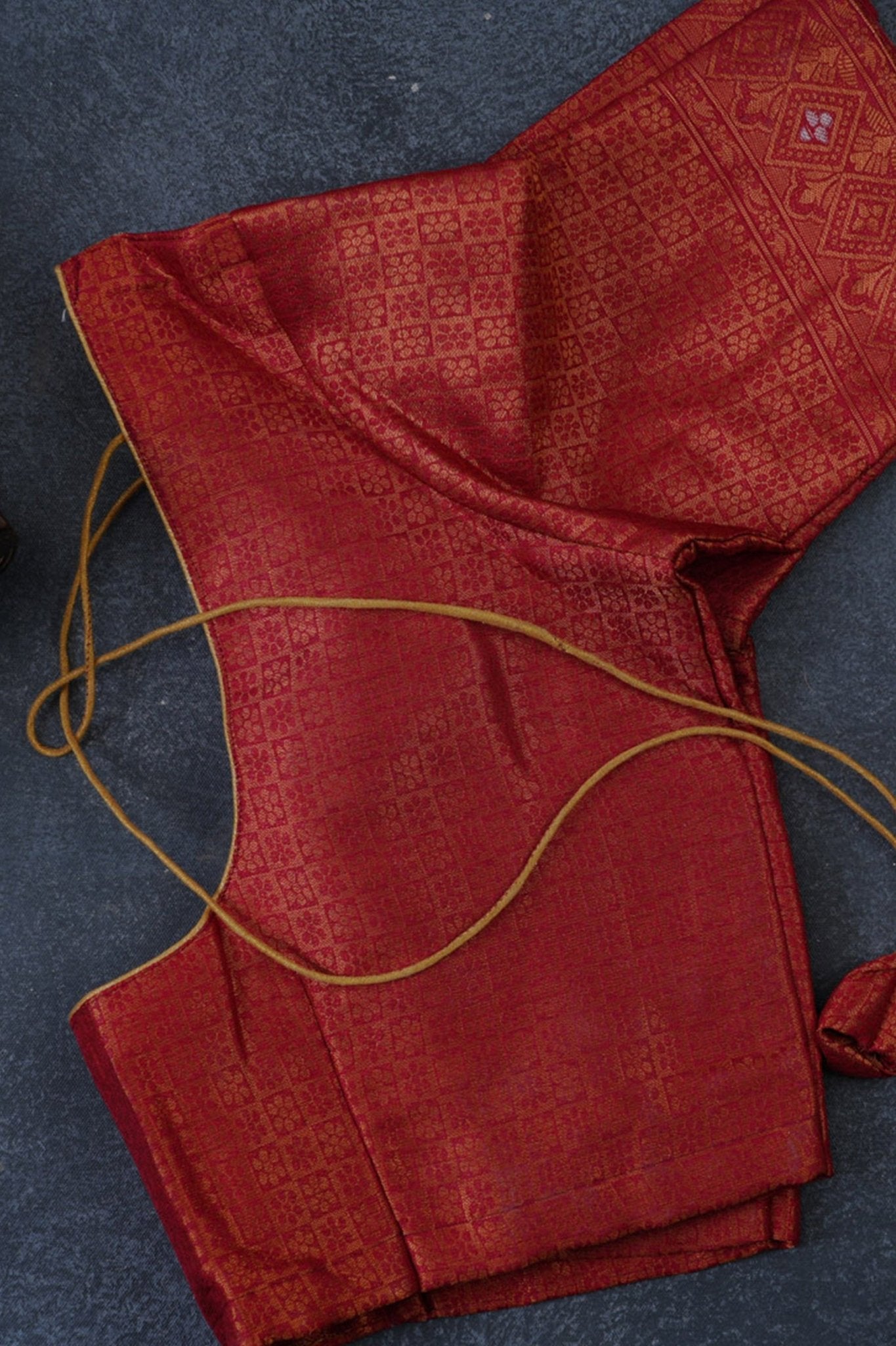 Elegant Semi-Soft Silk Saree with Copper Zari & Graceful Tassels Saree JCS Fashions