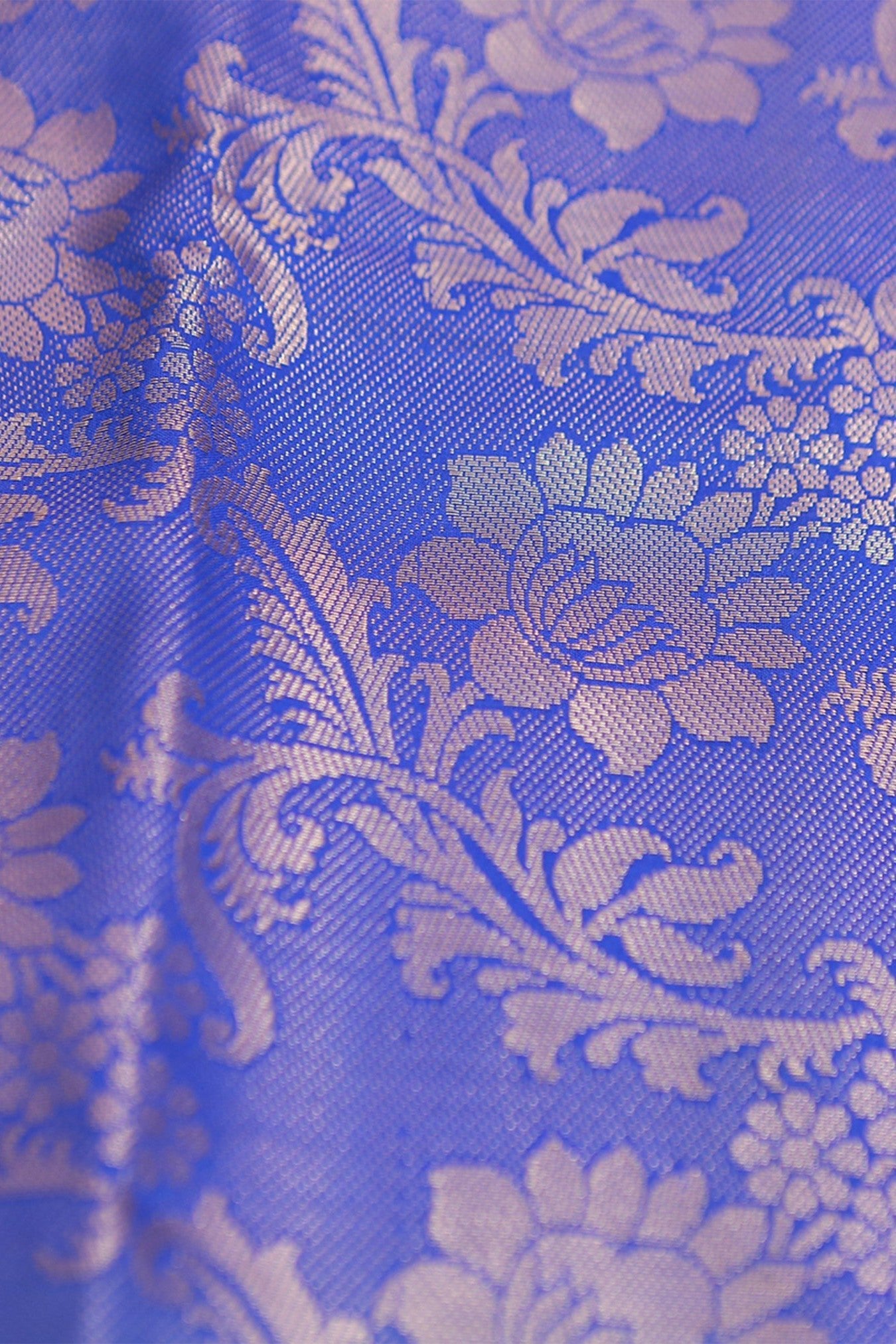 Embose Gold Jall Zari Deepam Pattu Saree | Exquisite Kanchi Border Saree JCS Fashions