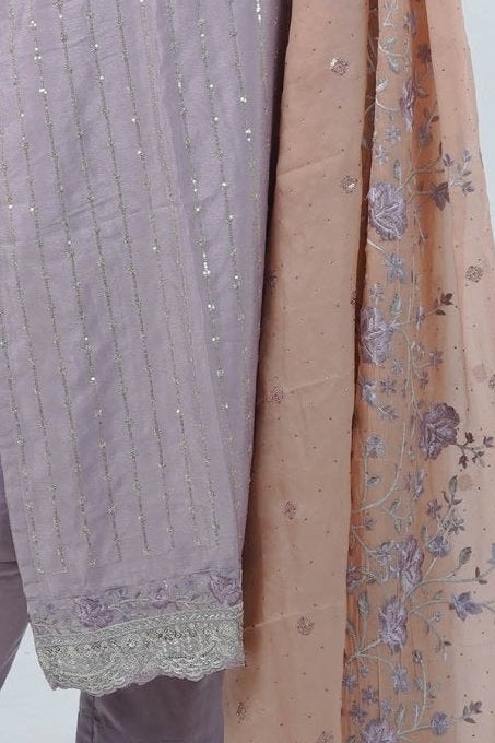 Embroidered Chinnon Kurti with Sequins | Stylish Ethnic Wear KURTI JCS Fashions