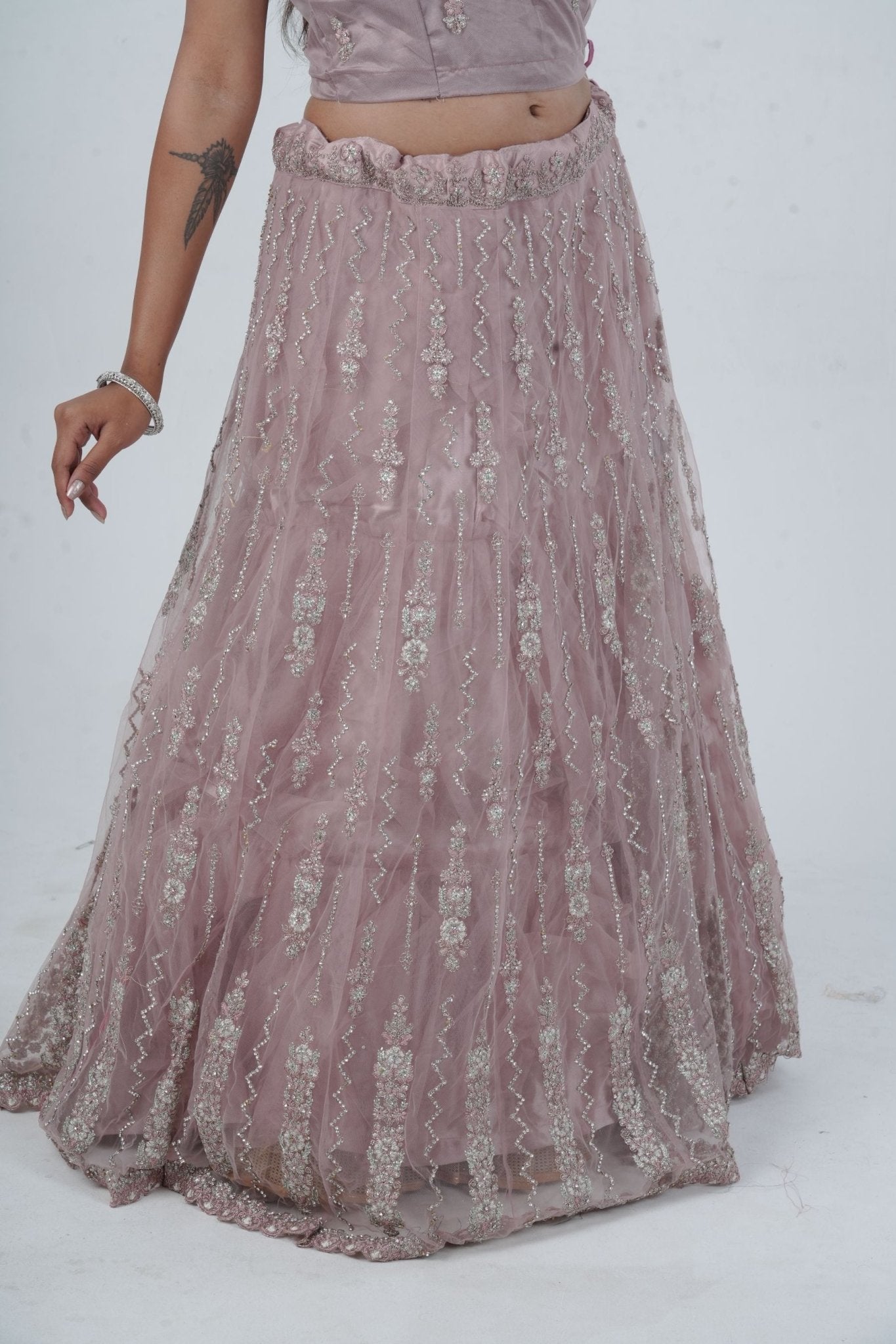 Enchanting Designer Bridal Lehenga with Exquisite Stone-Embellishments LEHENGA JCS Fashions