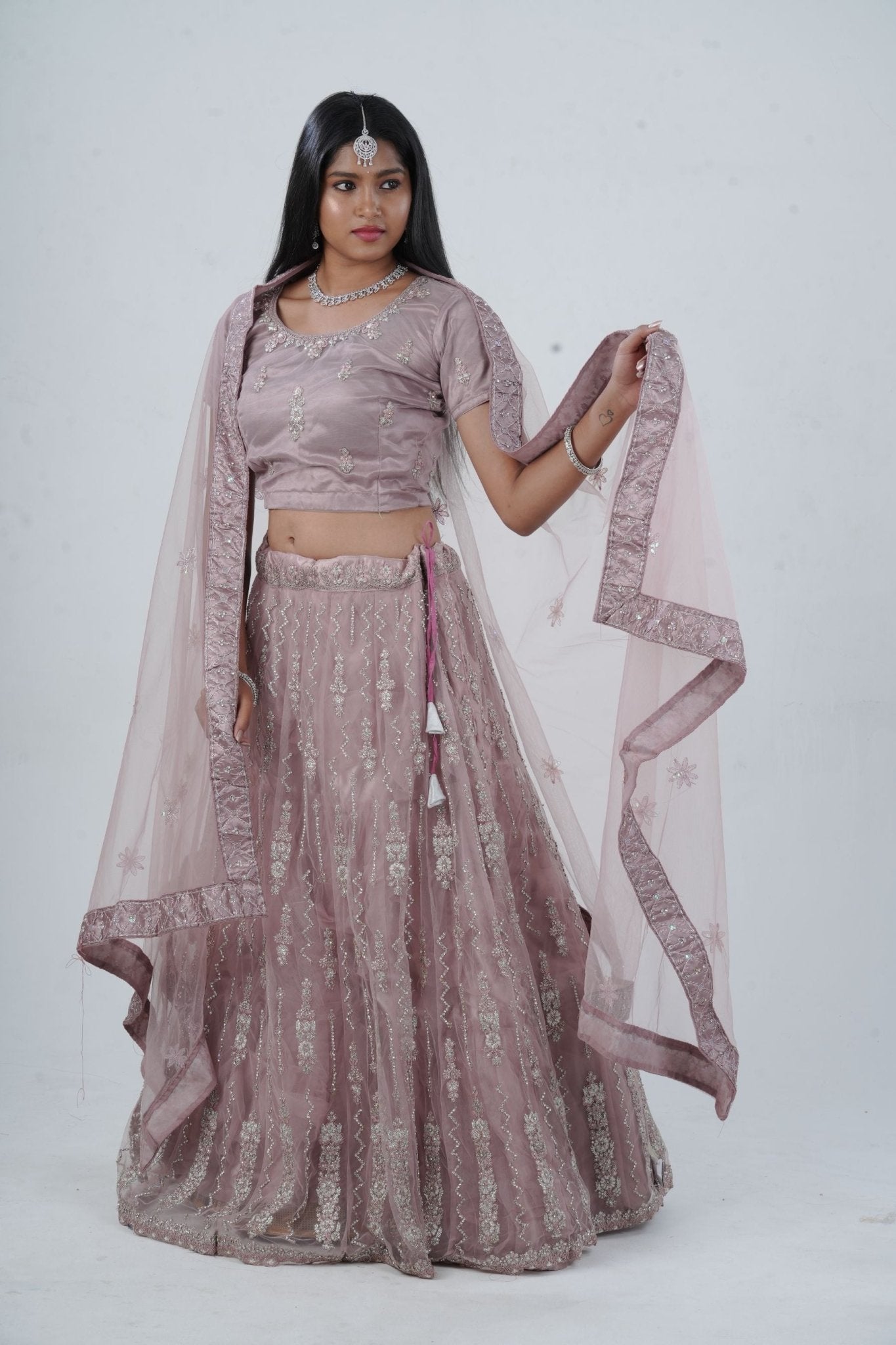 Enchanting Designer Bridal Lehenga with Exquisite Stone-Embellishments LEHENGA JCS Fashions