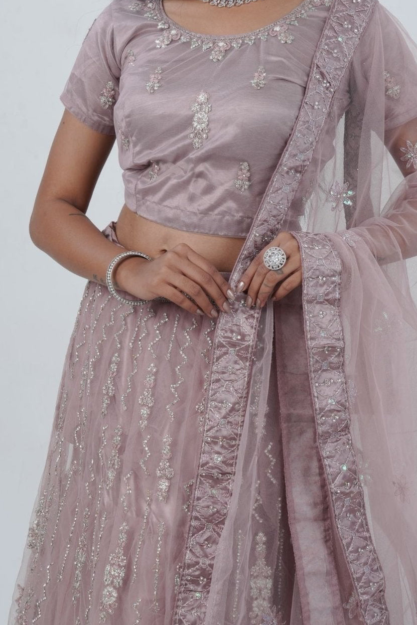 Enchanting Designer Bridal Lehenga with Exquisite Stone-Embellishments LEHENGA JCS Fashions