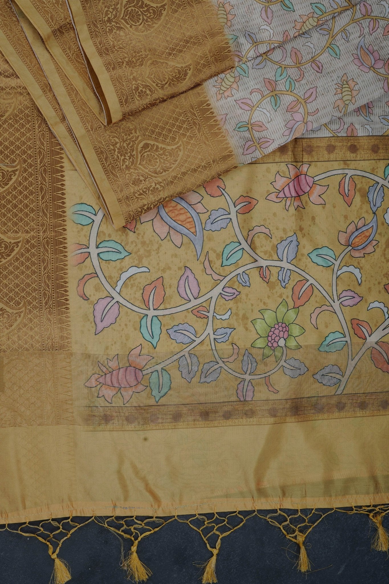 Experience Traditional Elegance with Comfortable Semi Chanderi Silk Saree JCS Fashions