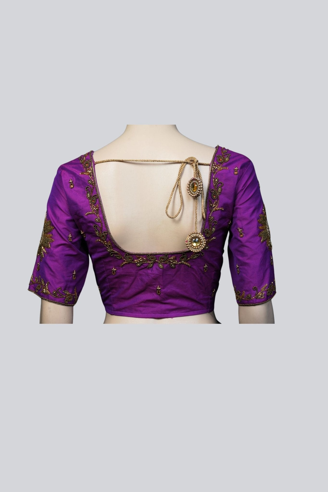 Exquisite Aari Work Bridal Blouse - Perfect Fit for Your Special Day Blouse JCS Fashions