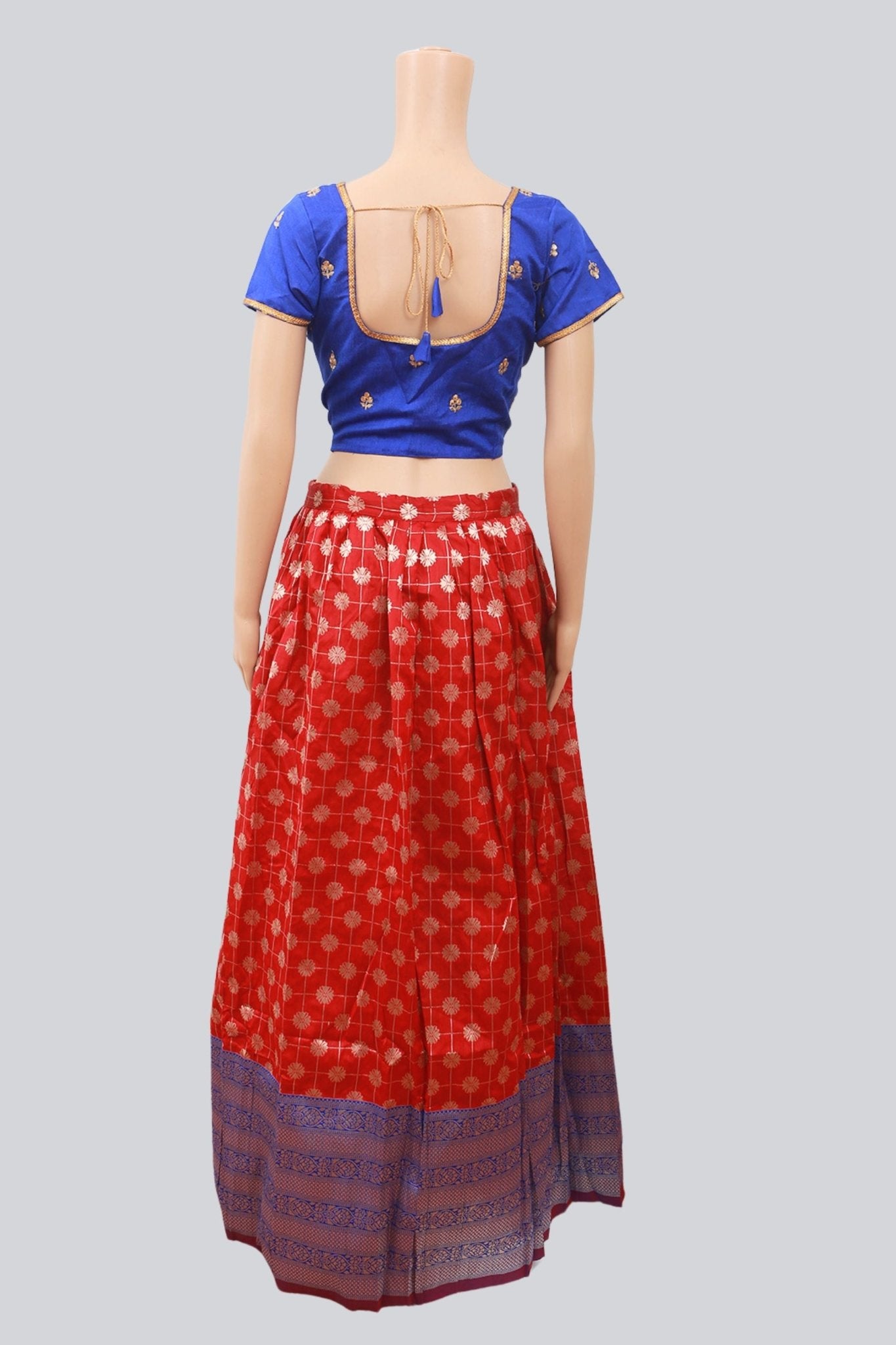 Exquisite Banarasi Pattu Lehenga with Kanchi Border and Blouse LEHENGA JCS Fashions