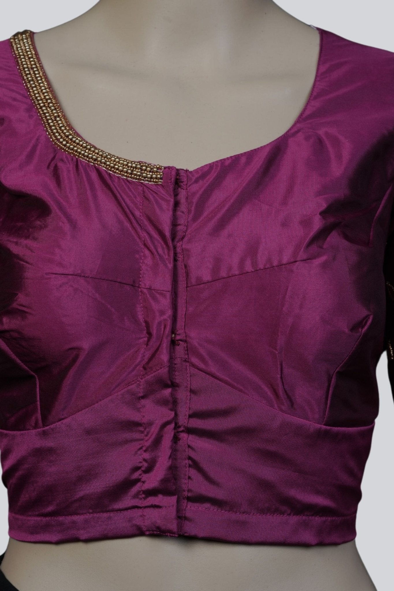 Exquisite Bridal Blouse with Heavy Maggam Work and Fancy Tassels Blouse JCS Fashions