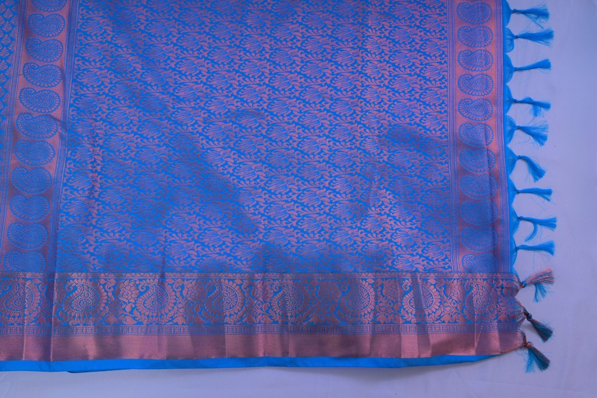 Exquisite Kanchipuram Pure Silk Saree with Golden Zari Weaving Saree JCS Fashions