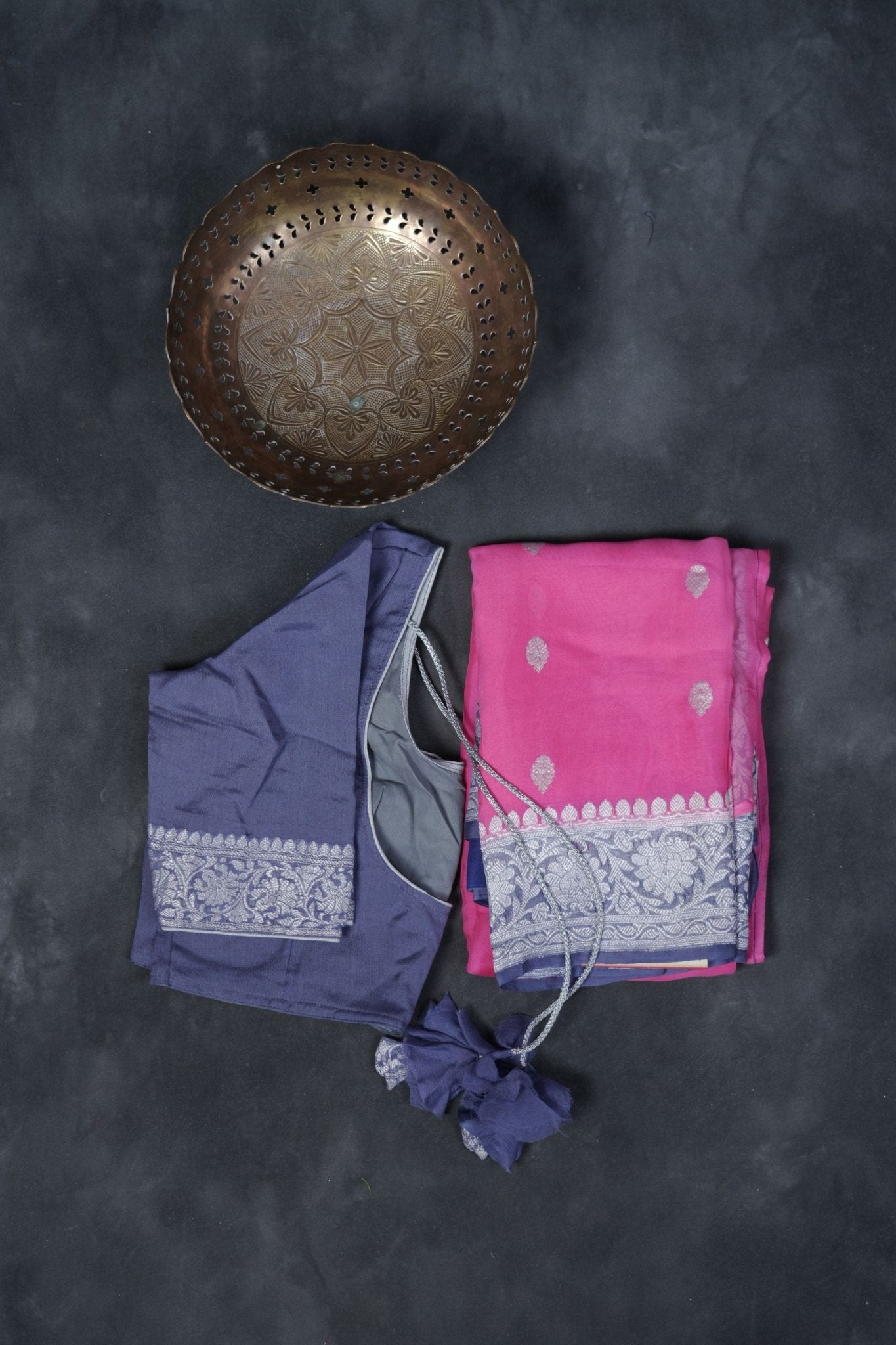 Exquisite Khaddi Georgette Sarees: Allover Silver Weaving SAREE JCS Fashions Pink 5.5 meters