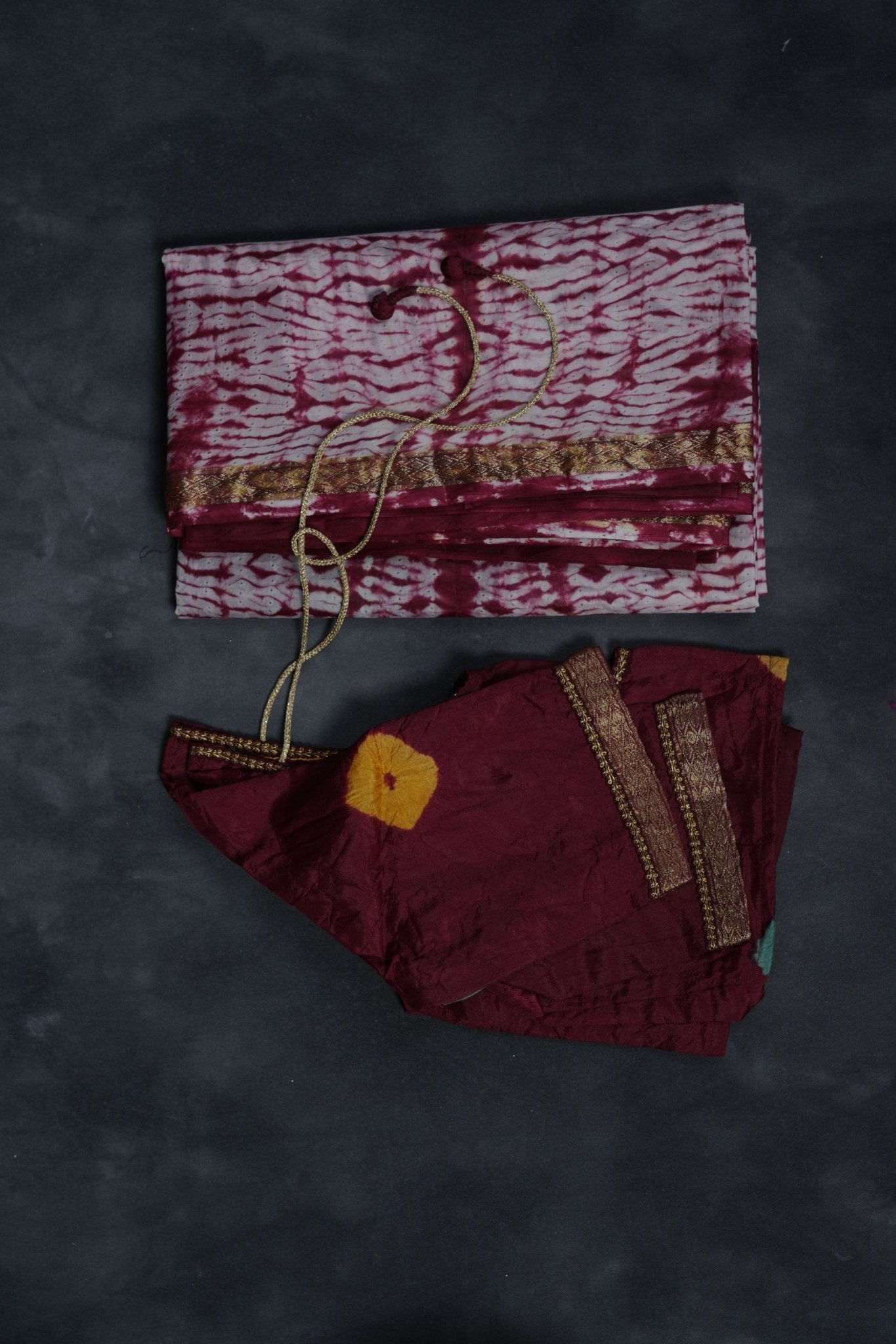 Exquisite RAW SILK SHIBORI Sarees: Real Bandini and Zari Border SAREE JCS Fashions