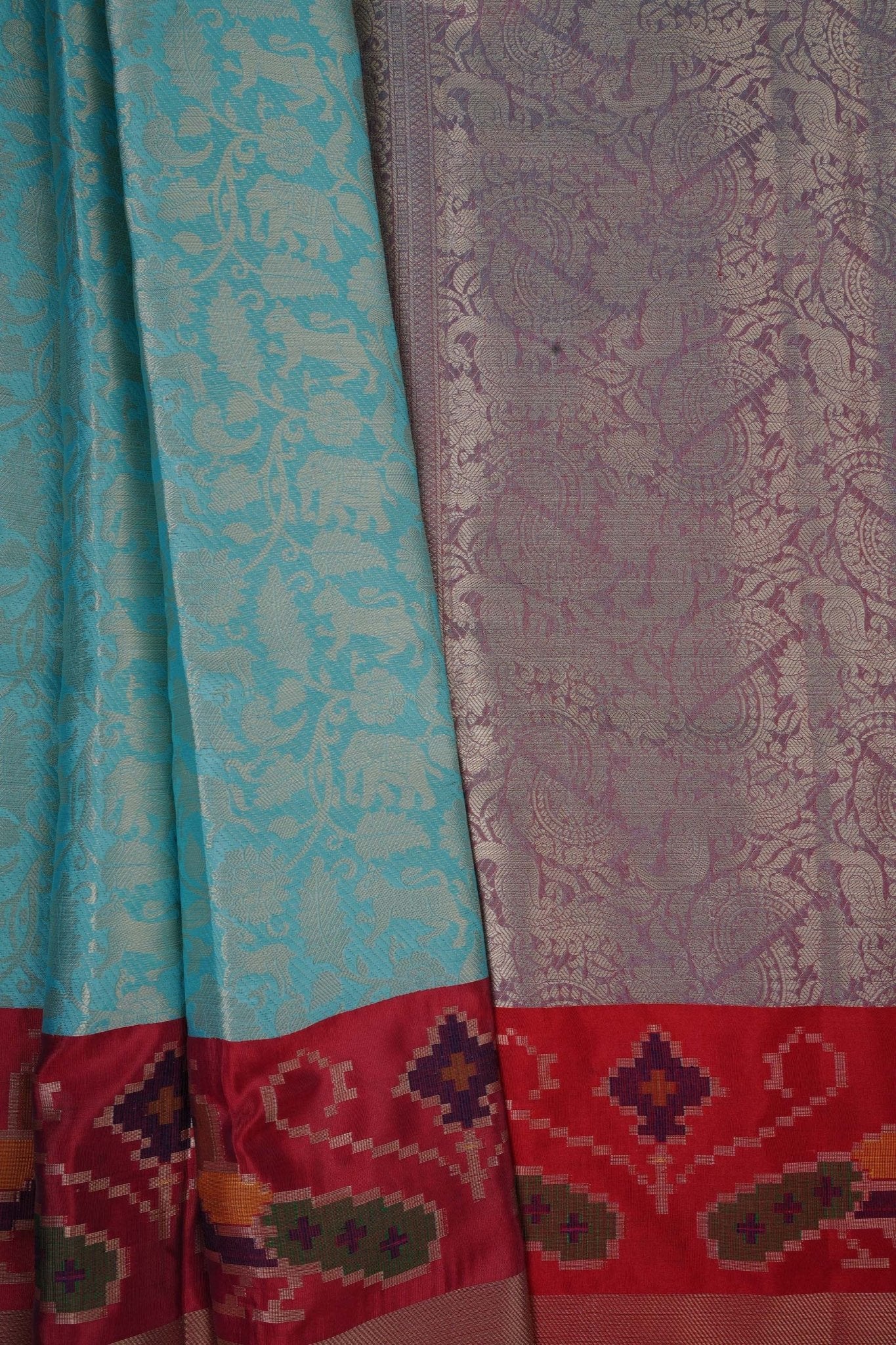 Exquisite Royal Banarasi Tissue Saree with Stylish Jacquard Blouse Saree JCS Fashions