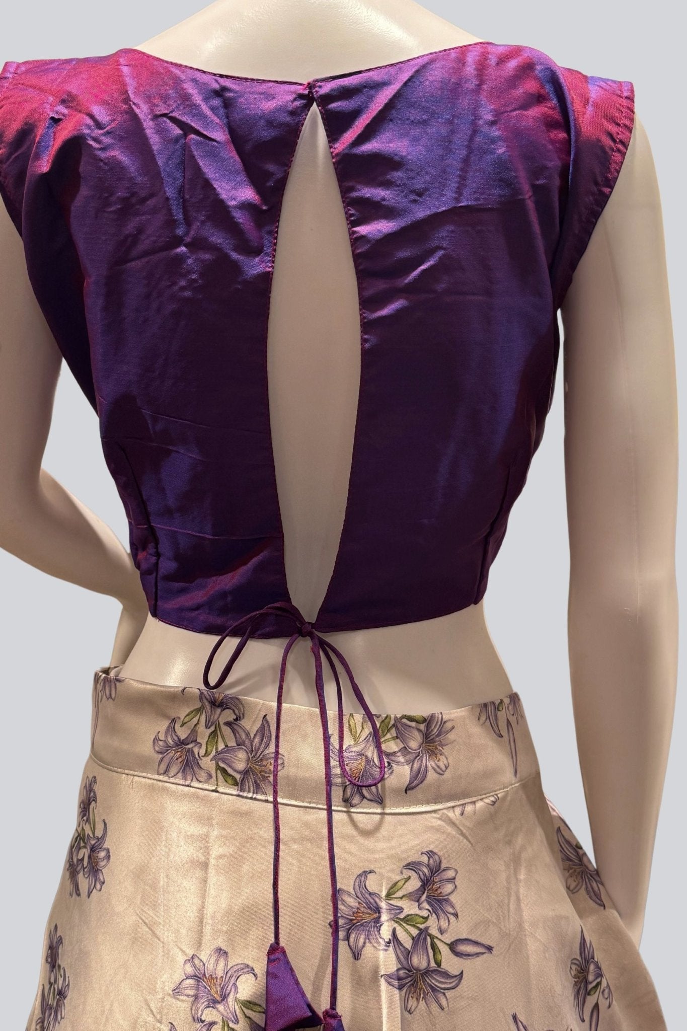 Exquisite Silk Lehenga with Crop top| Printed Design|Indian women Lehenga JCS Fashions