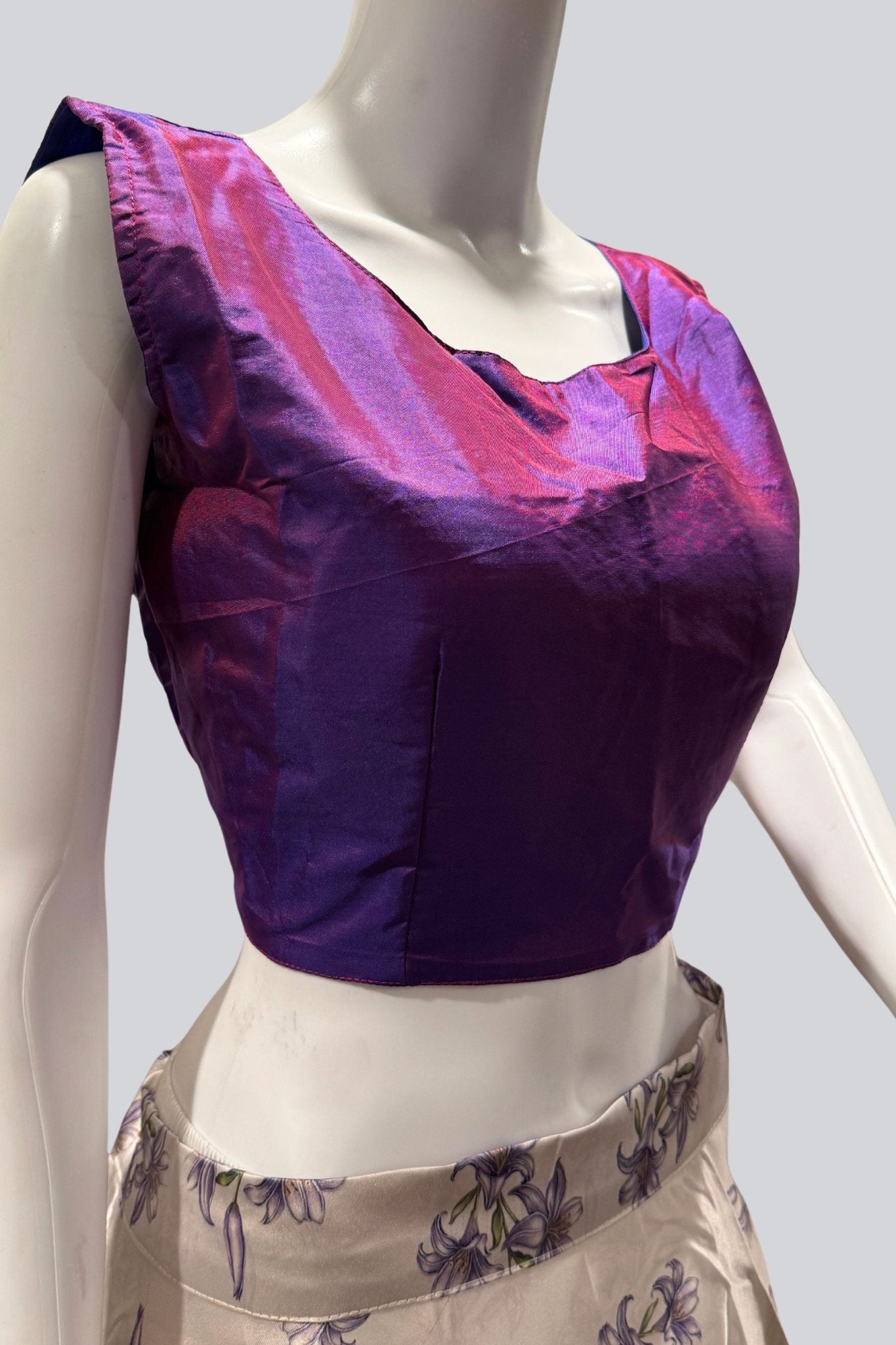 Exquisite Silk Lehenga with Crop top| Printed Design|Indian women Lehenga JCS Fashions