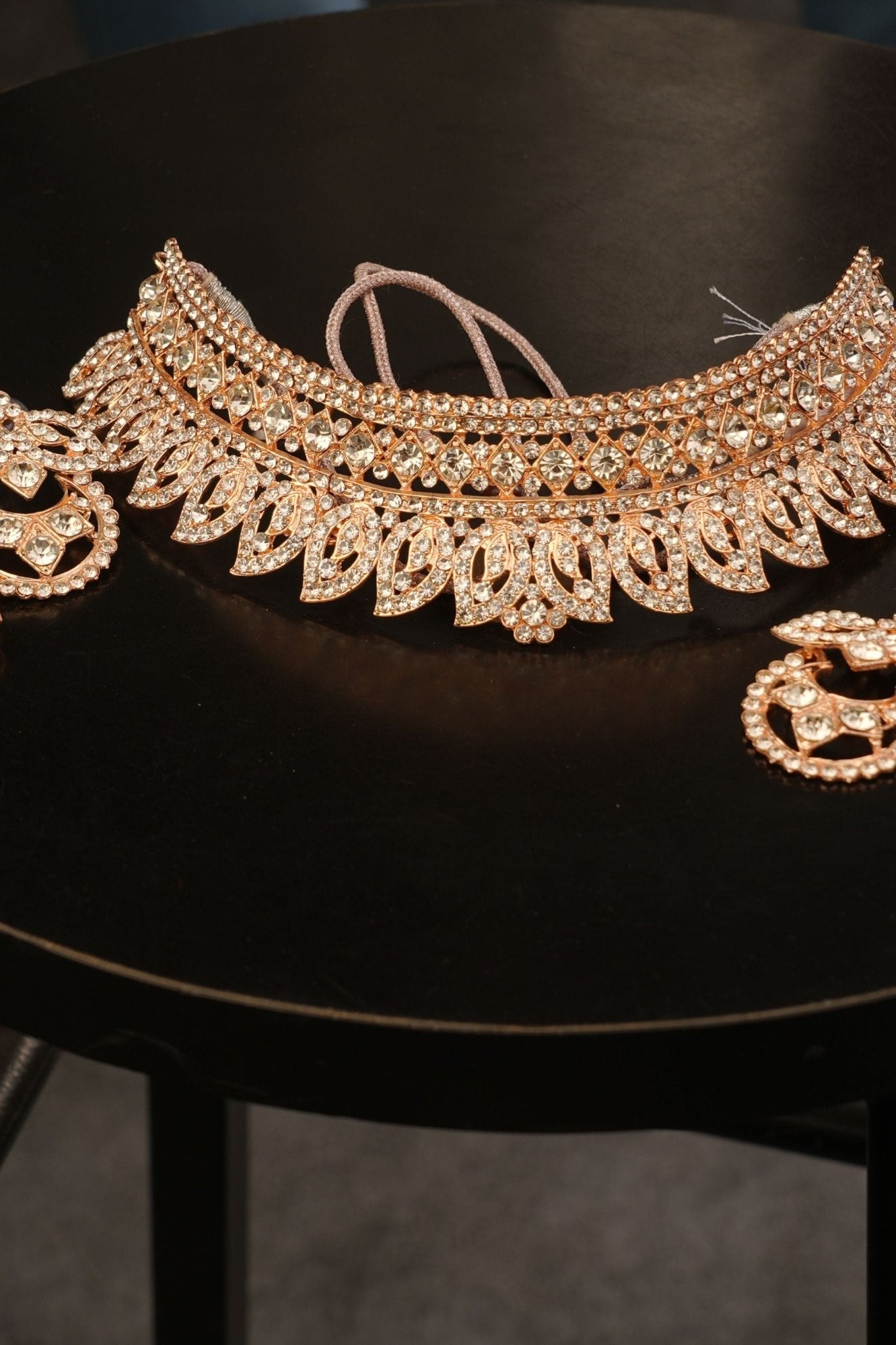 Exquisite Traditional Jewelry Choker Set with Jhumka & Earrings Jewelry JCS Fashions