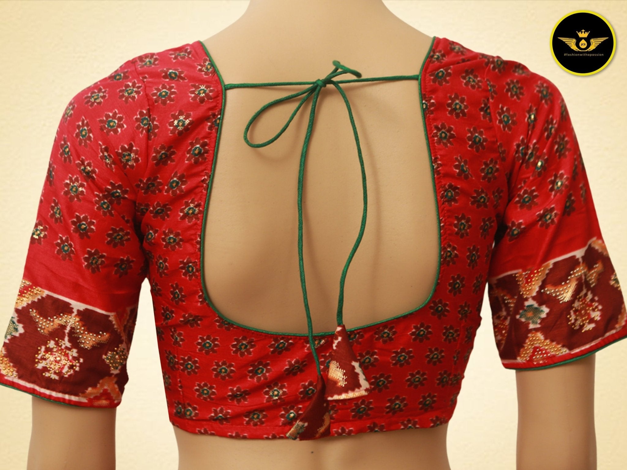 Exquisite Twill Ikkat Patola Silk Sarees with Contrast Borders Saree JCS Fashions