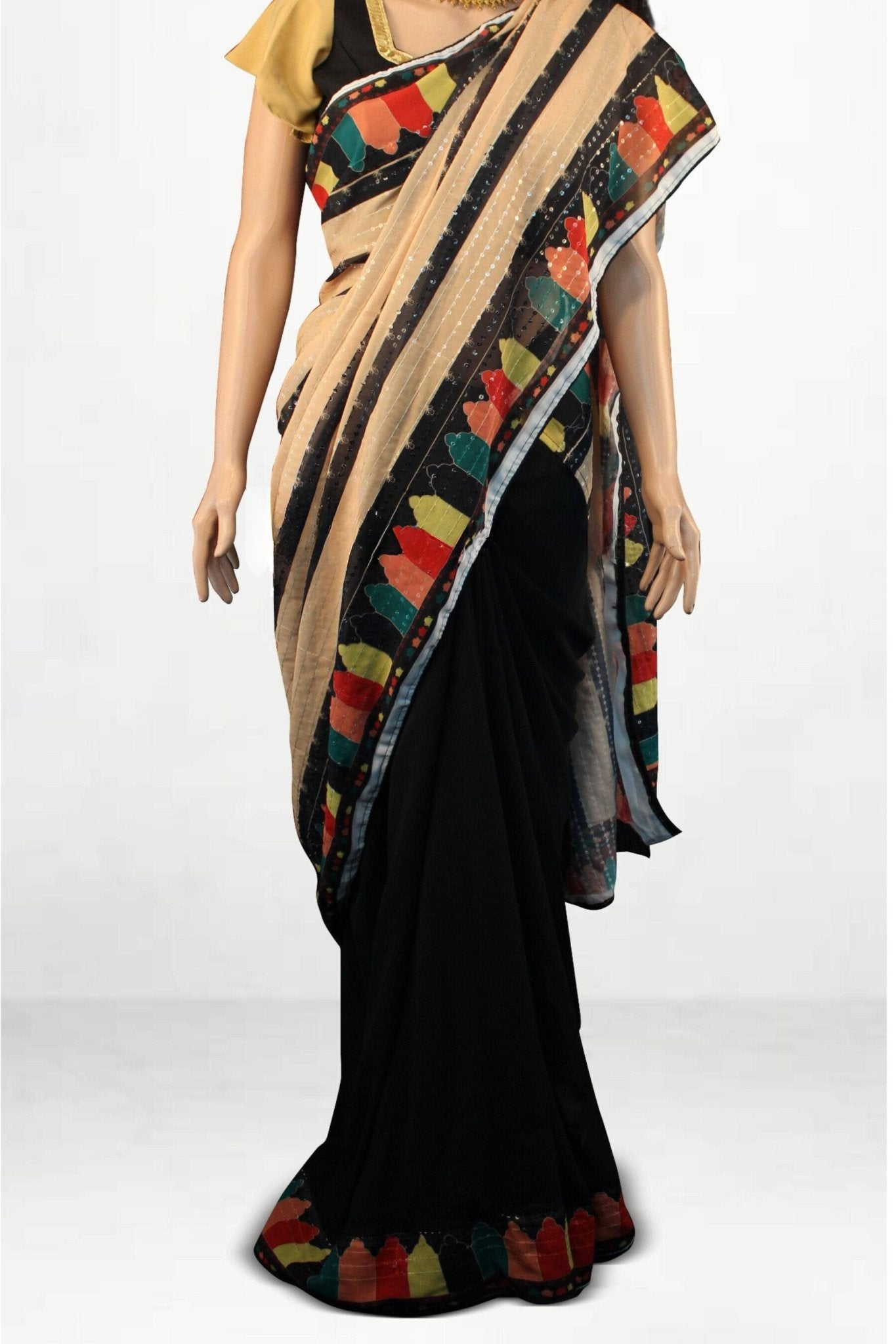 Georgette Sequence Saree - Unleash Glamour with JCSFashions Saree JCS Fashions