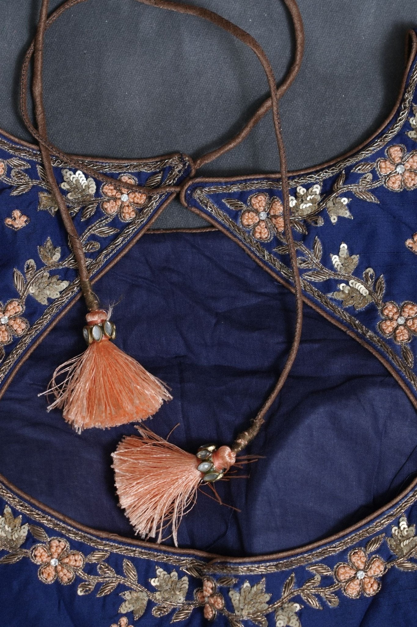 Gold Tissue Silk Sarees with Hand Embroidery and Maggam Work Blouse SAREE JCS Fashions