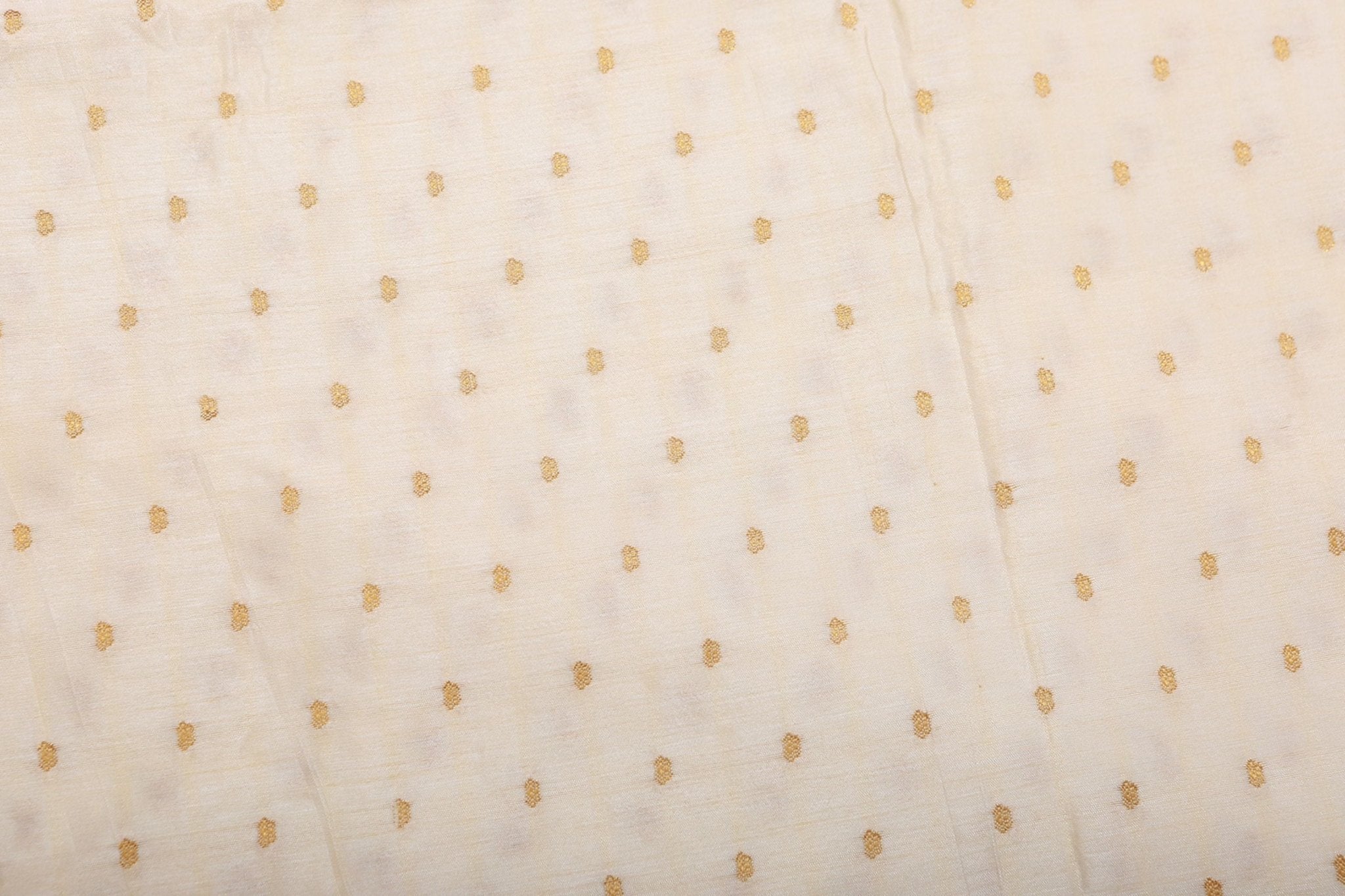 Golden Zari And Pochampally Ikkat Border Semi Silk Saree With Blouse SAREE JCS Fashions