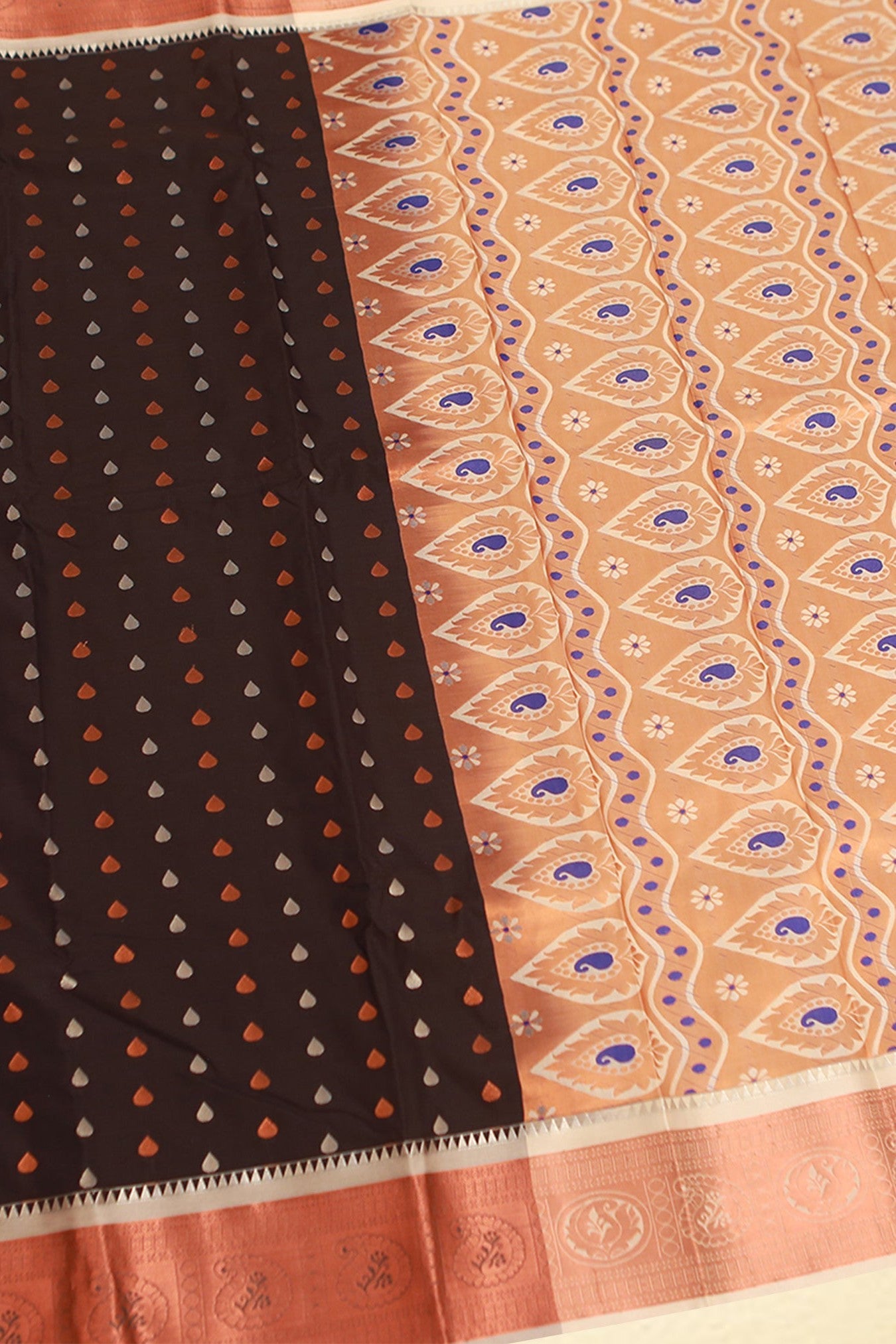 Golden Zari Soft Silk Saree with Rich Pallu | Handloom Design Saree JCS Fashions