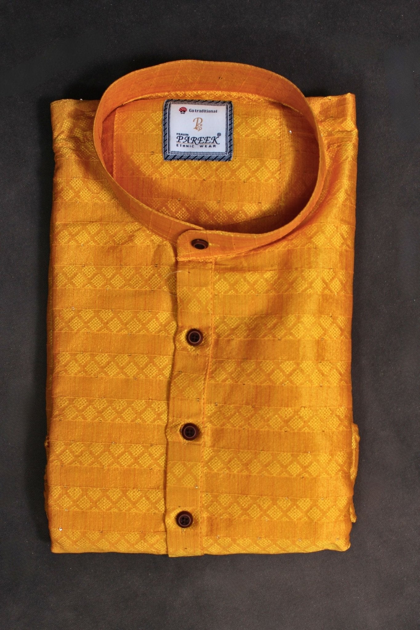 Hand-Sewn Sequin Men's Kurta Pyjama for Exquisite Haldi Ceremonies Men JCS Fashions
