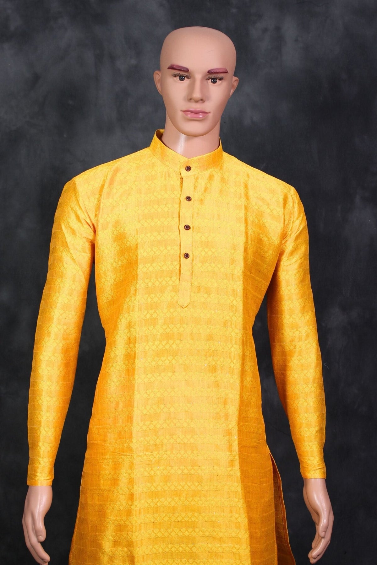 Hand-Sewn Sequin Men's Kurta Pyjama for Exquisite Haldi Ceremonies Men JCS Fashions