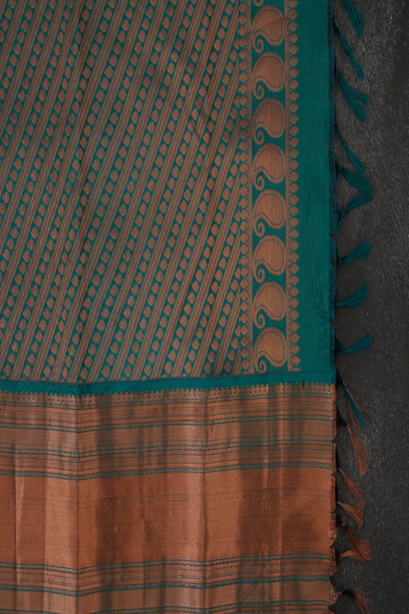 Handloom Double Warp Pure Silk Saree & Tailored Blouse Saree JCS Fashions