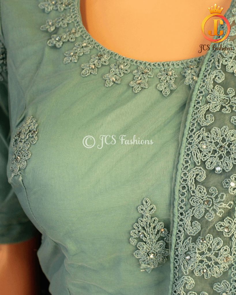 Heavy Designer Lehenga in Blueish Green LEHANGA JCS Fashions