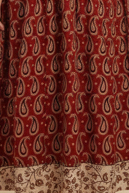 Anarkali Kurti in Handblock Print Cotton – for Women