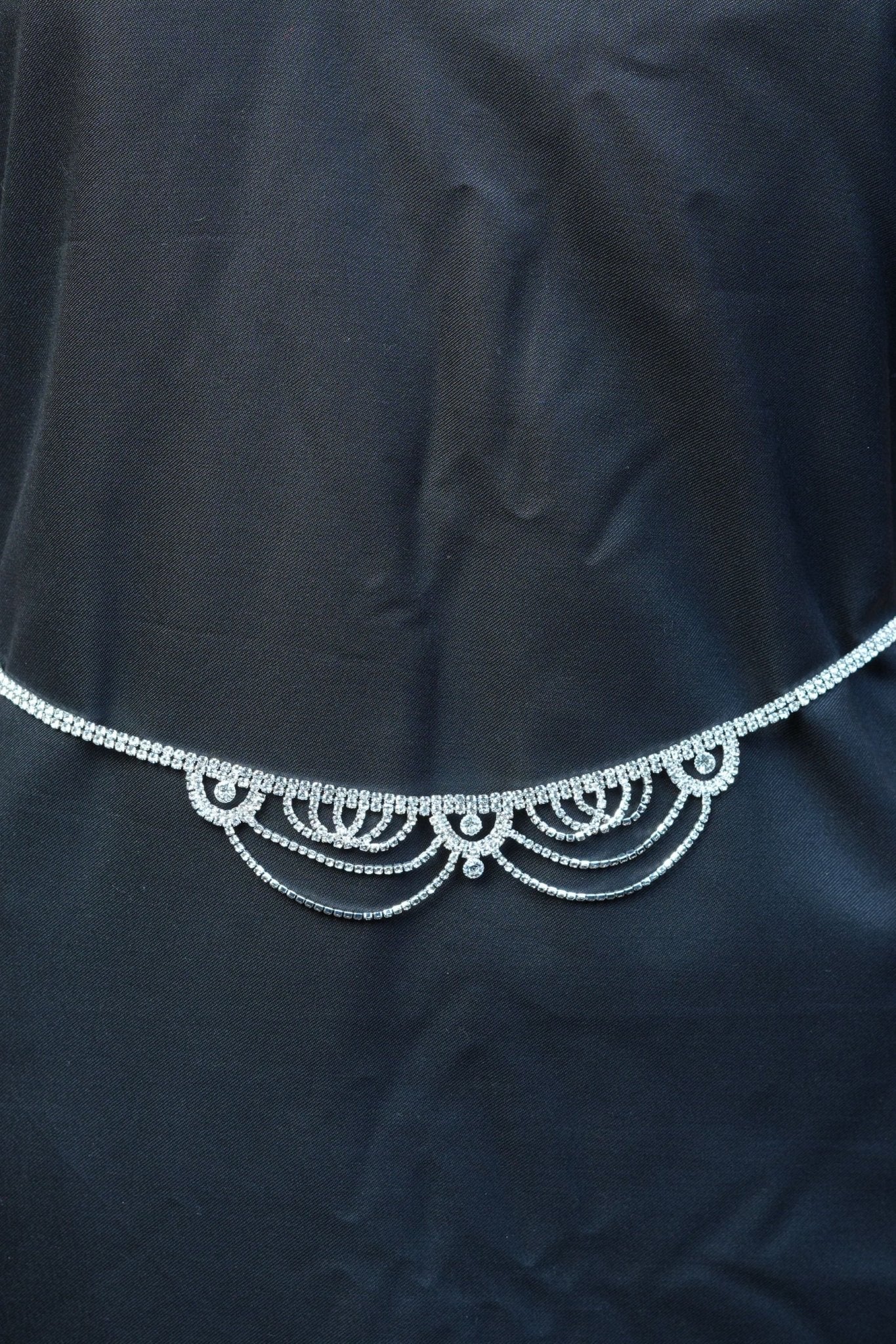 JCS Fashion's Elegant Jewelry Stone Hip Chain with Luminous Dangles Jewelry JCS Fashions