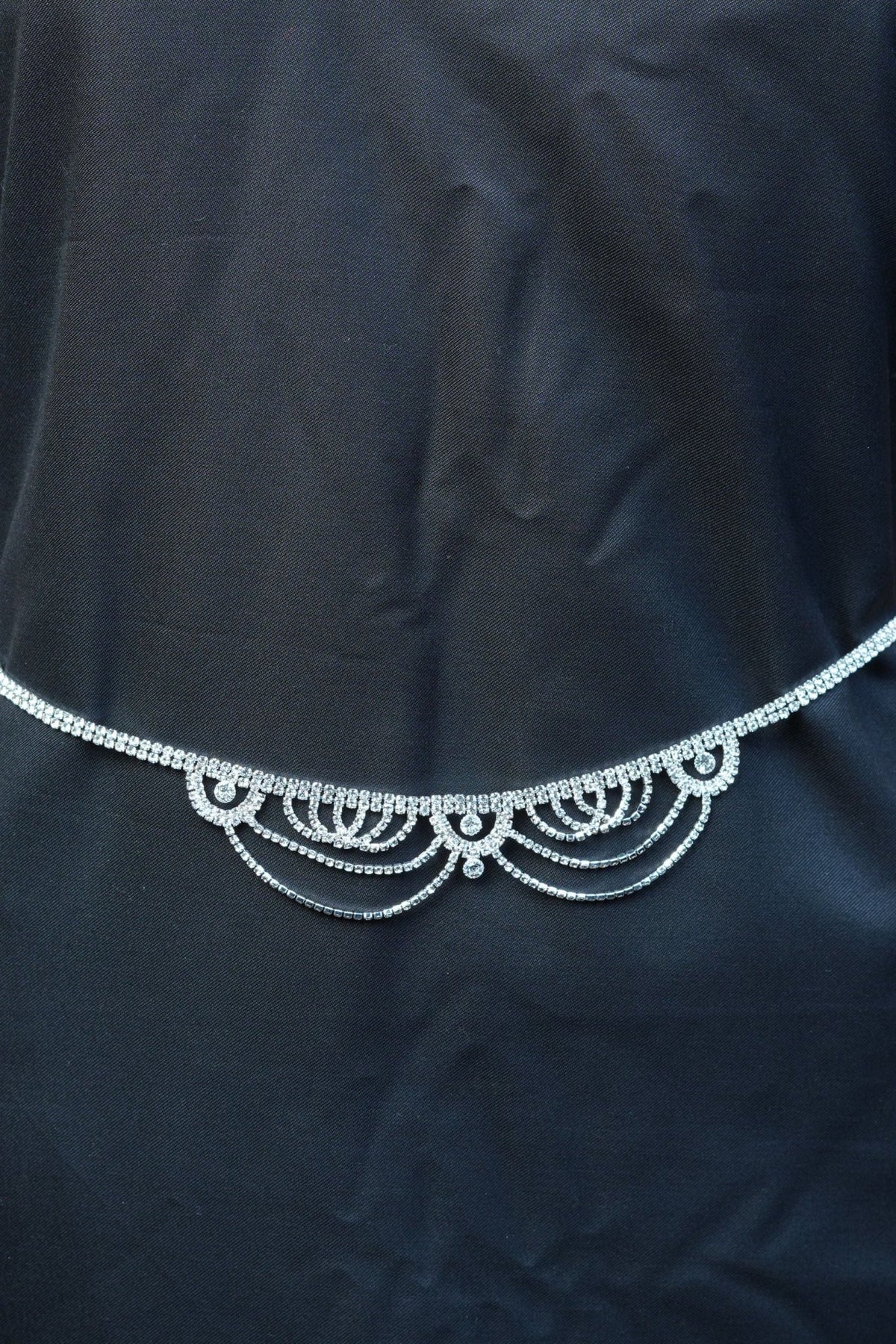 JCS Fashion's Elegant Jewelry Stone Hip Chain with Luminous Dangles Jewelry JCS Fashions