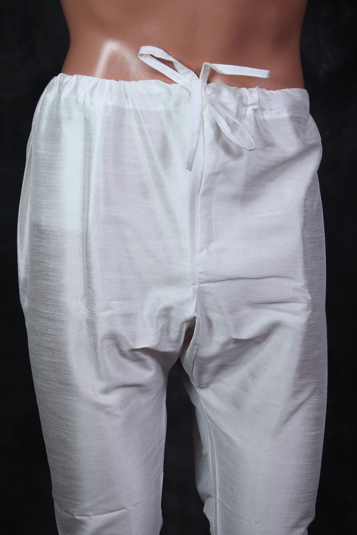 JCS Fashions Men's White Silk Pyjama - Ultimate Comfort & Timeless Style Men JCS Fashions