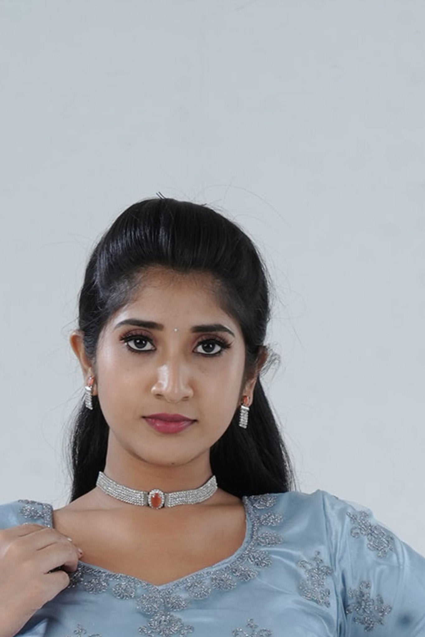 JCSFashions Elegant Jewelry Stone Choker Set with Complementary Earrings Jewelry JCS Fashions