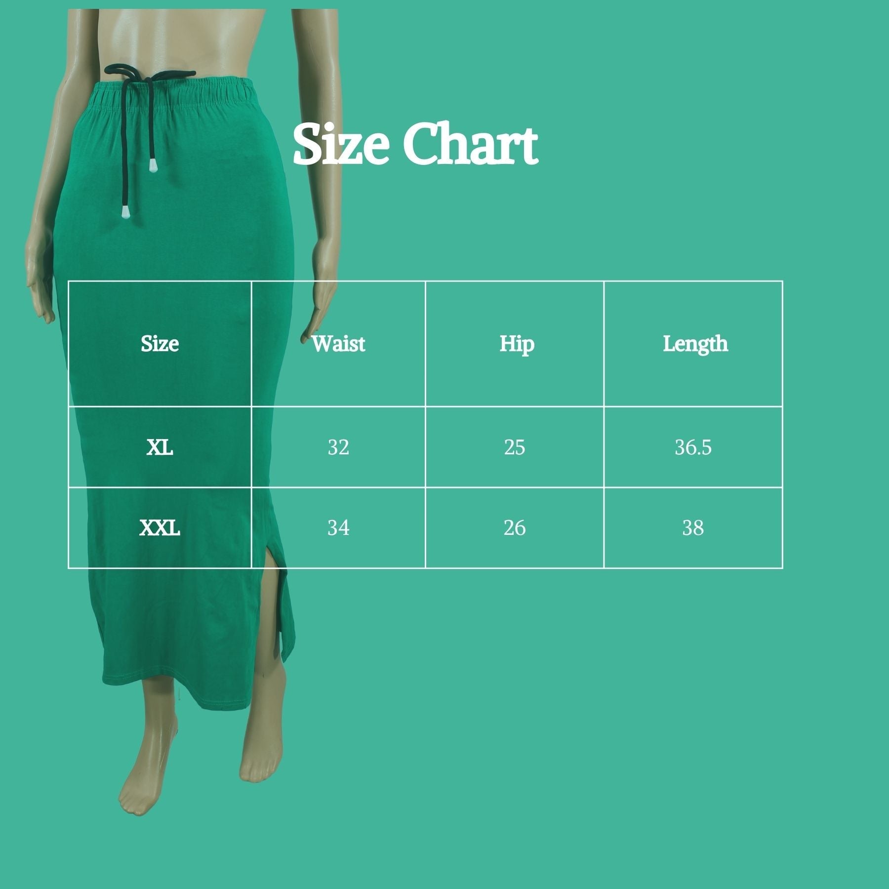 JCSFashions' Flawless Fit Lycra Shapewear -Comfort & Enhanced Silhouette Inskirt JCS Fashions