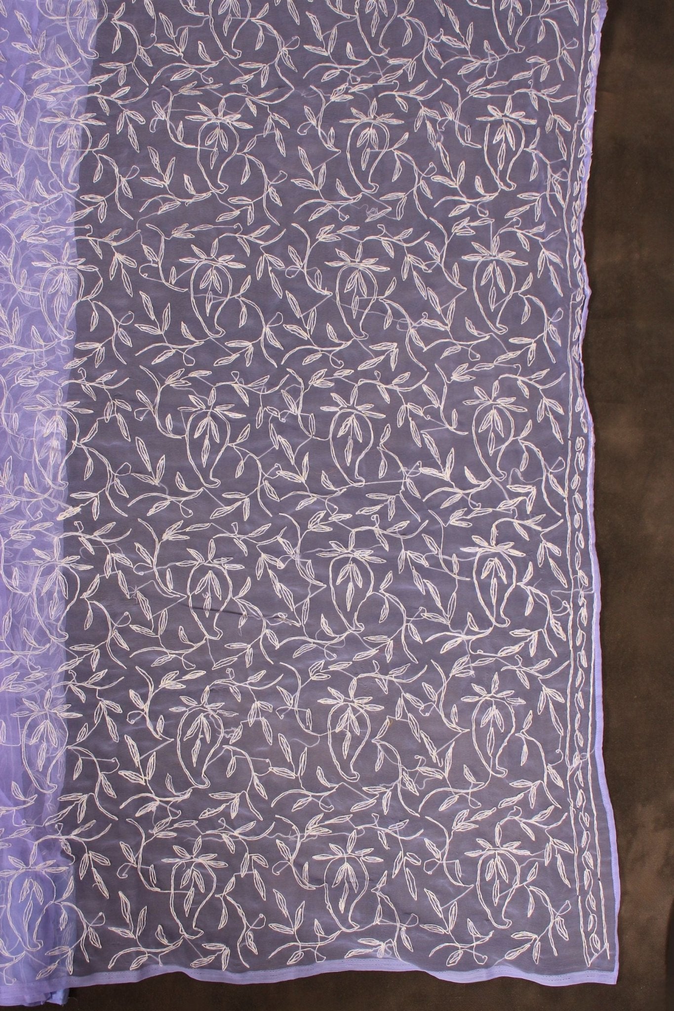 JCSFashions Lightweight Chikankari Georgette Saree with Stitched Blouse Saree JCS Fashions