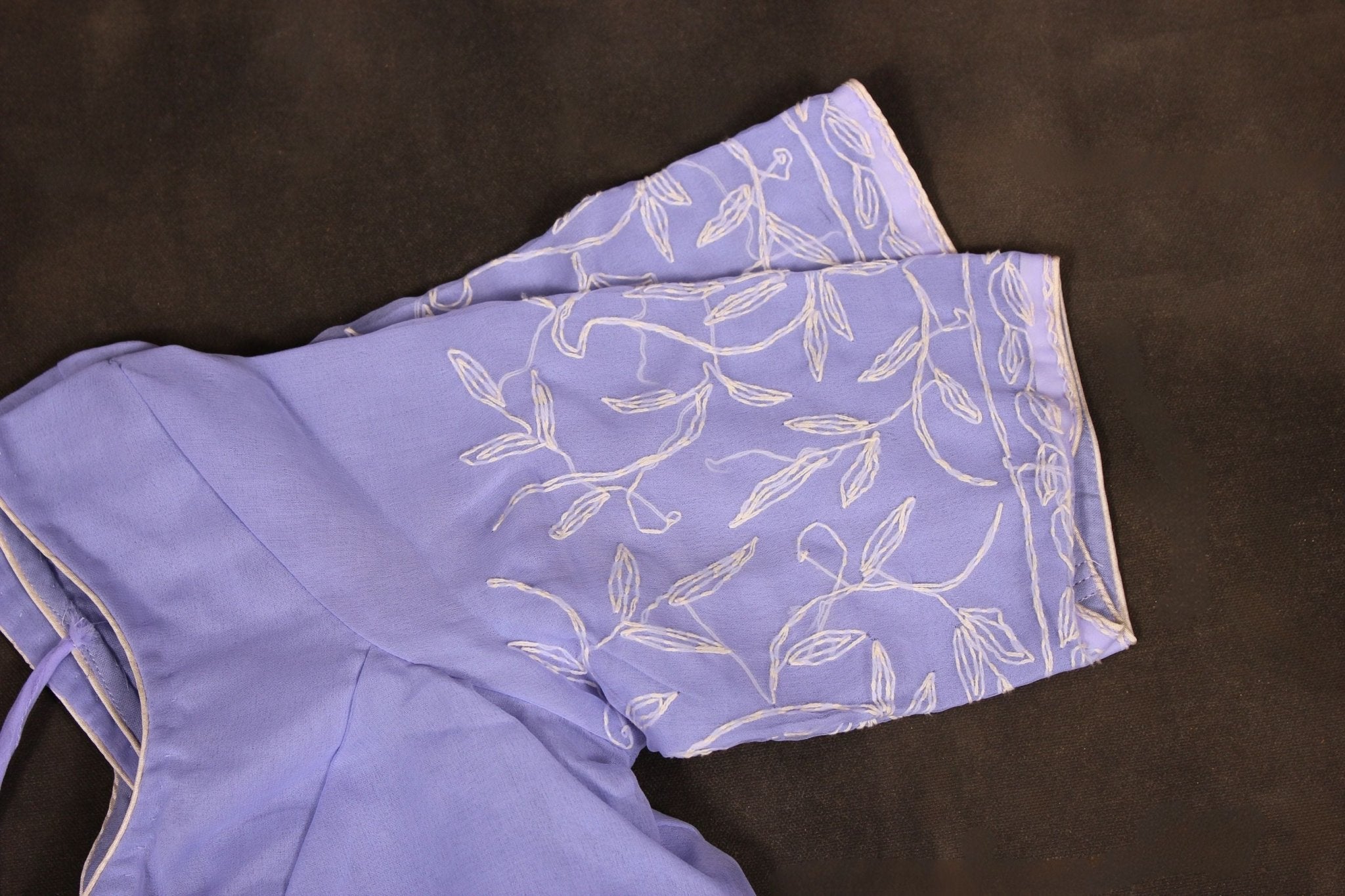 JCSFashions Lightweight Chikankari Georgette Saree with Stitched Blouse Saree JCS Fashions