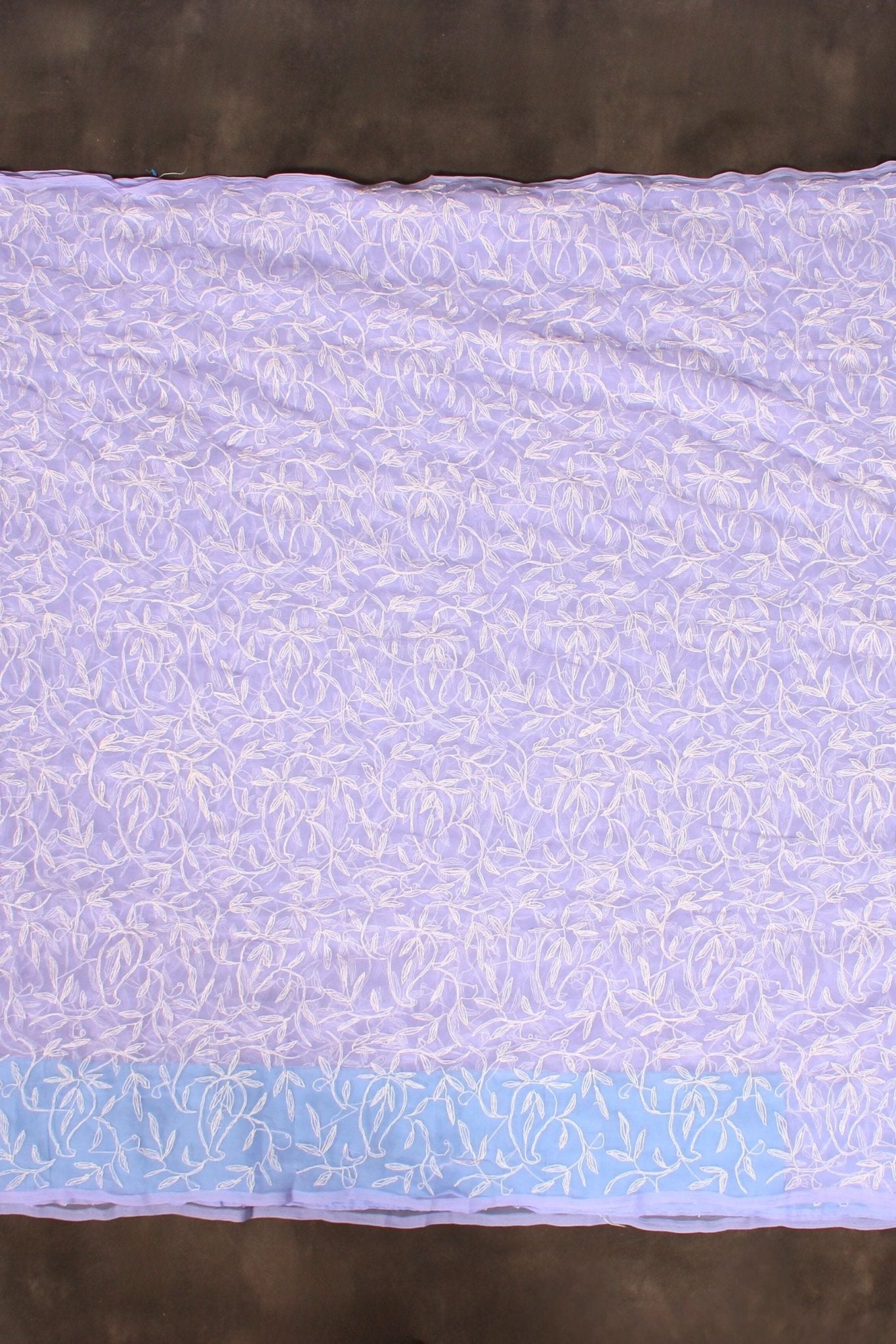 JCSFashions Lightweight Chikankari Georgette Saree with Stitched Blouse Saree JCS Fashions