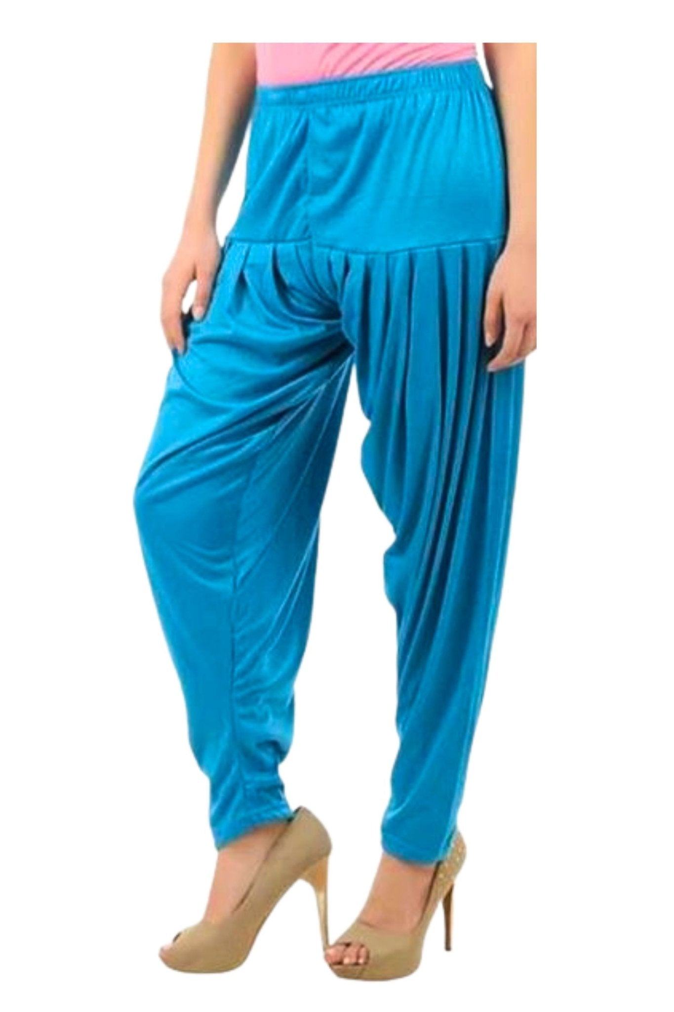 JCSFashions Vibrant Patiala Pants - Premium Comfort in Traditional Patiyala JCS Fashions Blue XXL