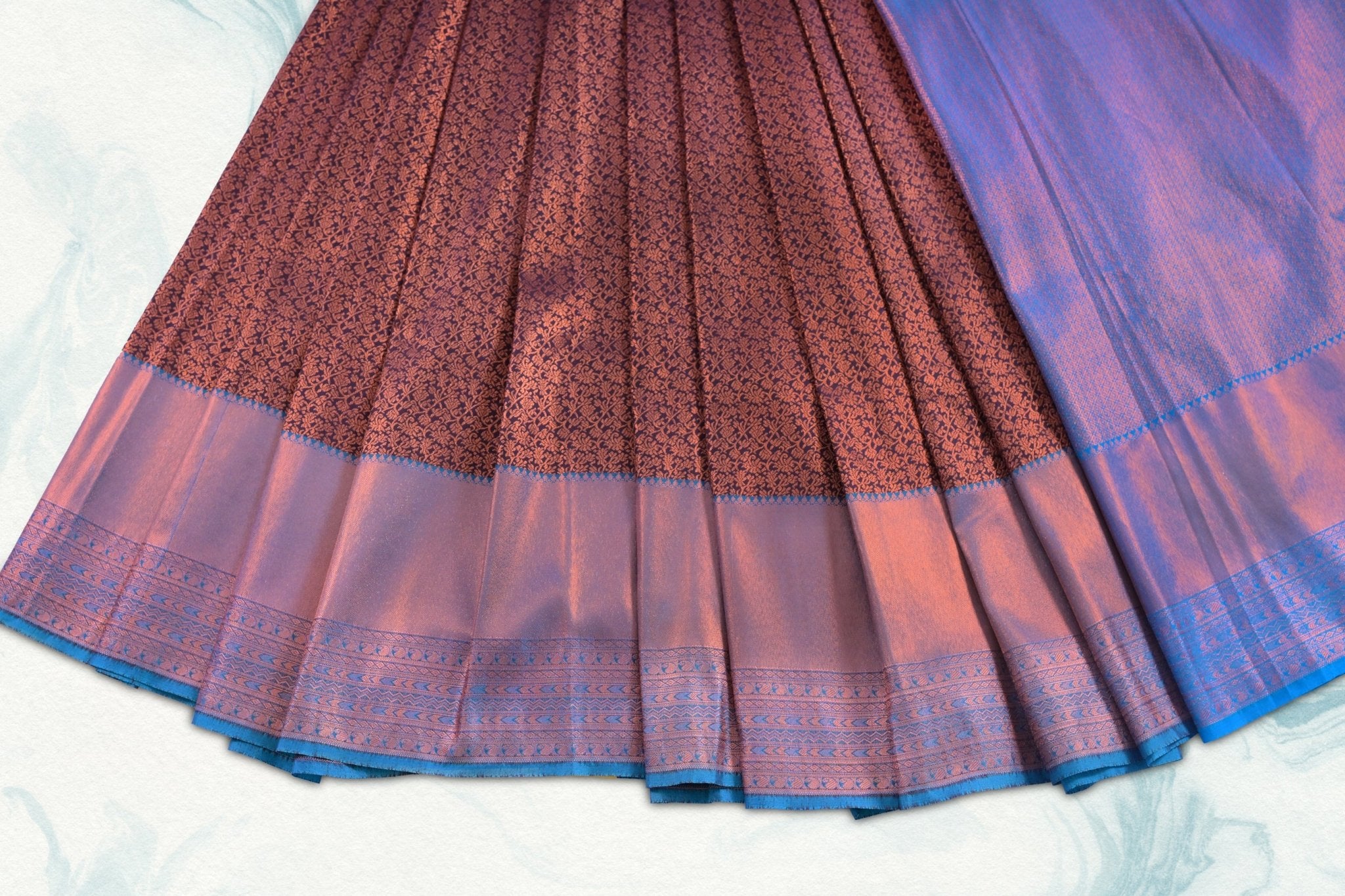 Kanchipuram Pure Silk Saree - Exquisite Handwoven Golden Design Elegance Saree JCS Fashions
