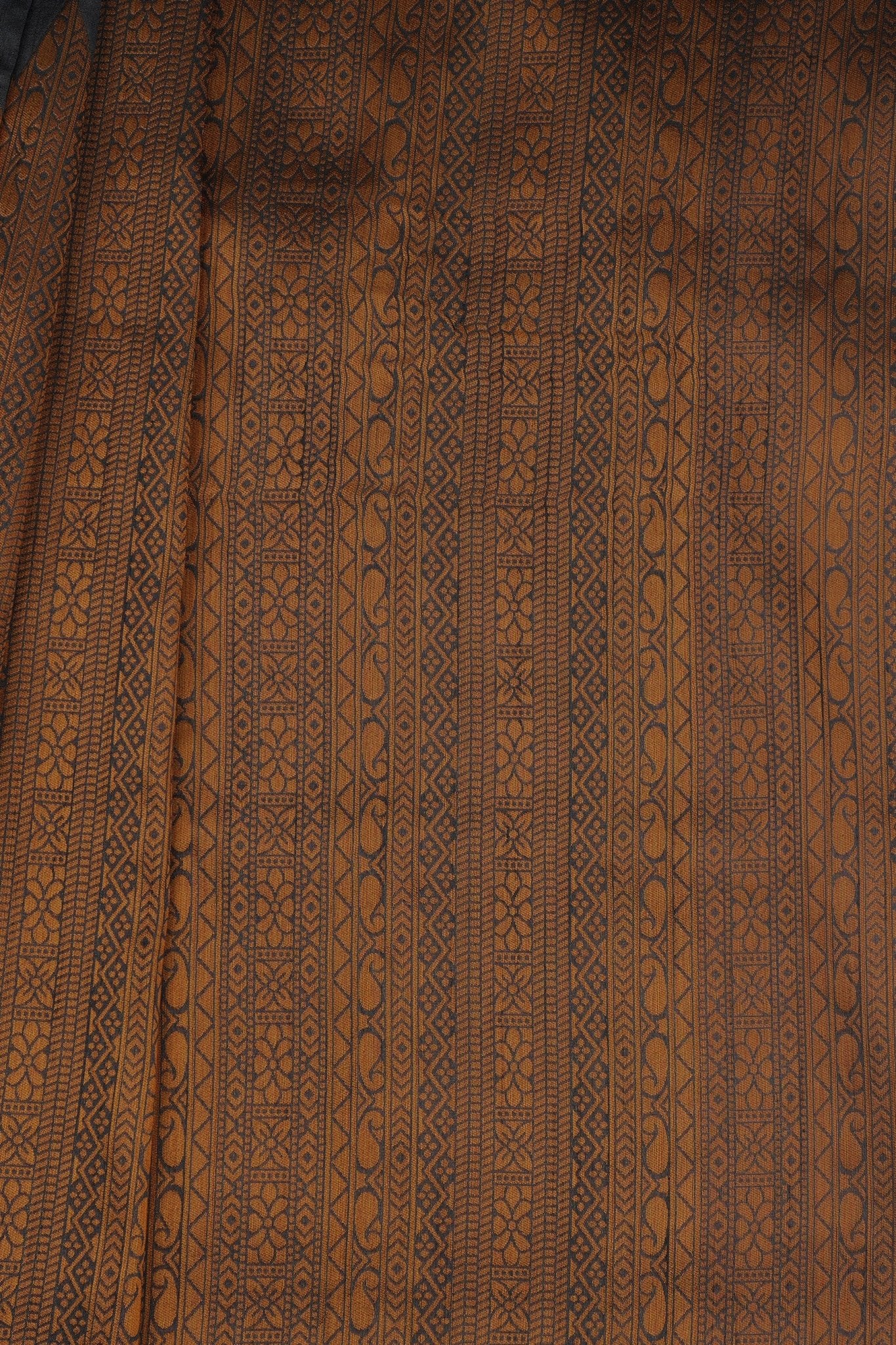 Kanchipuram Semi-Silk Saree with Rising Border & Stitched Blouse Saree JCS Fashions