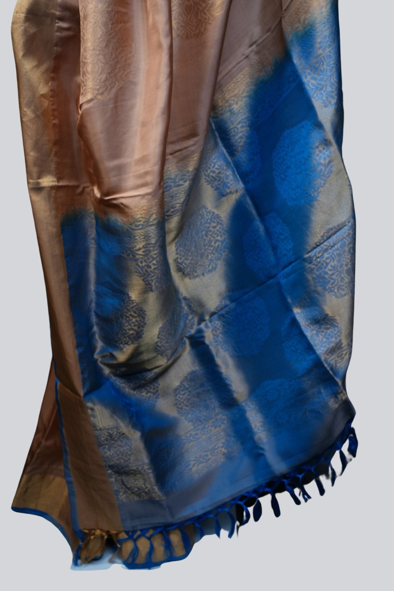 Kanjivaram Silk Set: Silver and Gold Zari Sarees with Butta Concept SAREE JCS Fashions